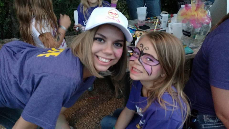 Lennonaid - 2016 - Staff member and Face Painting at benefit to spread awareness and gather donations for childhood illnesses. With Ashton Walther.