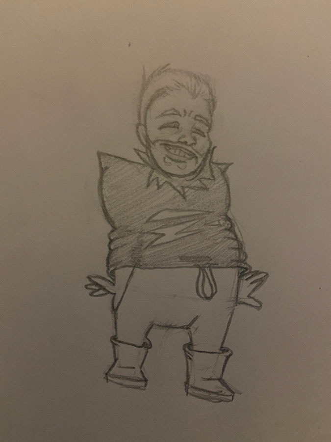 Hard Working Dakota - 2020 - Graphite on Strathmore Paper