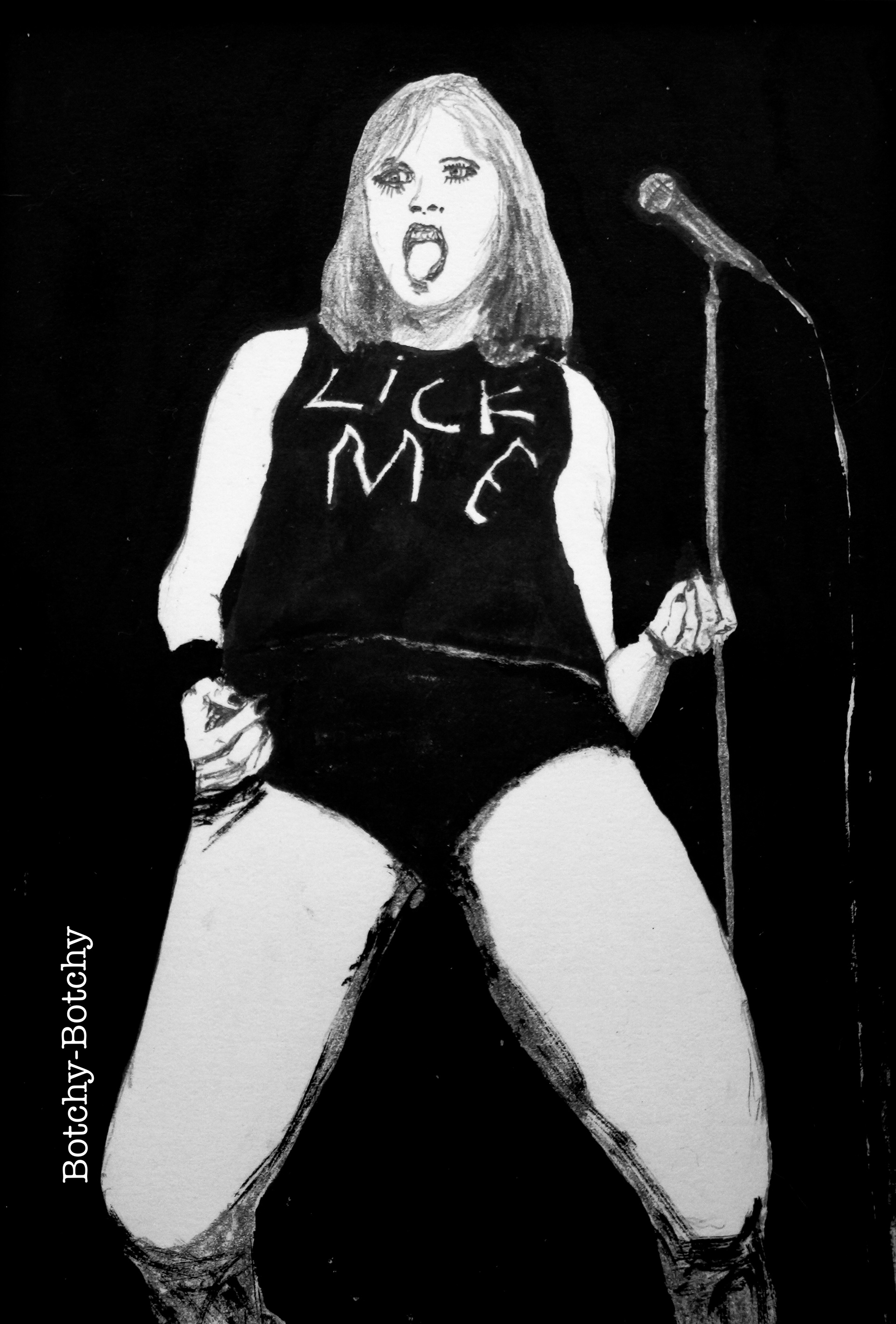 Punk, ink on paper, 100x148mm