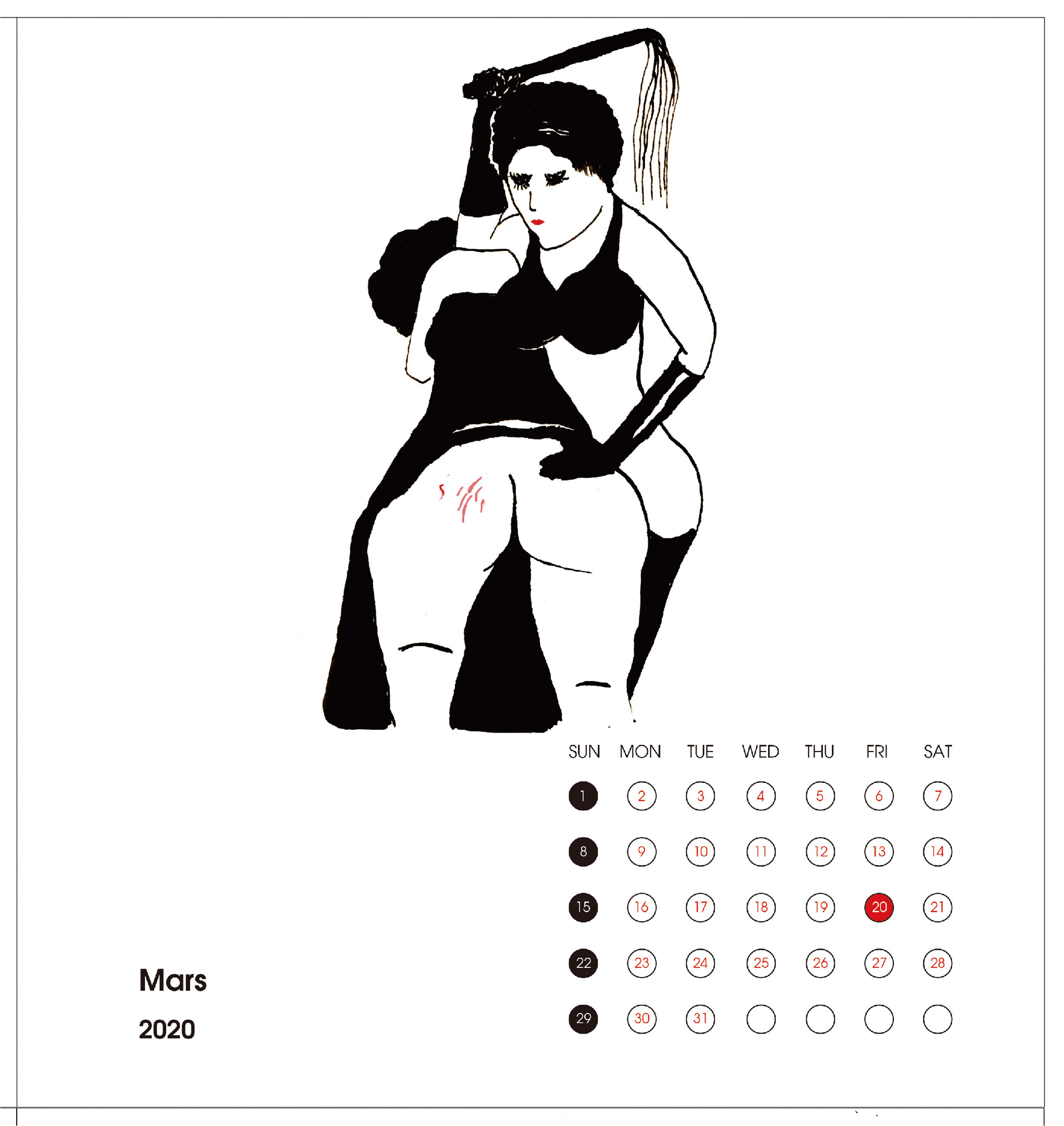 2020 calendar, March