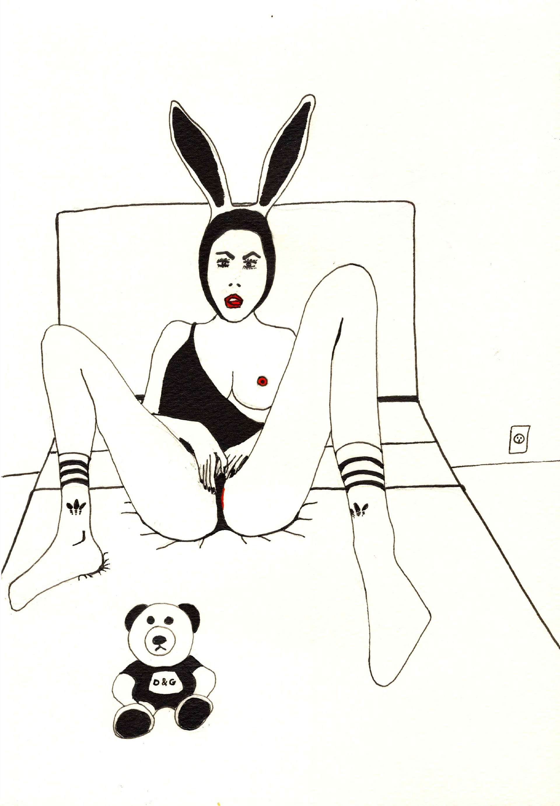 D&G, ink on paper, 182x257mm
