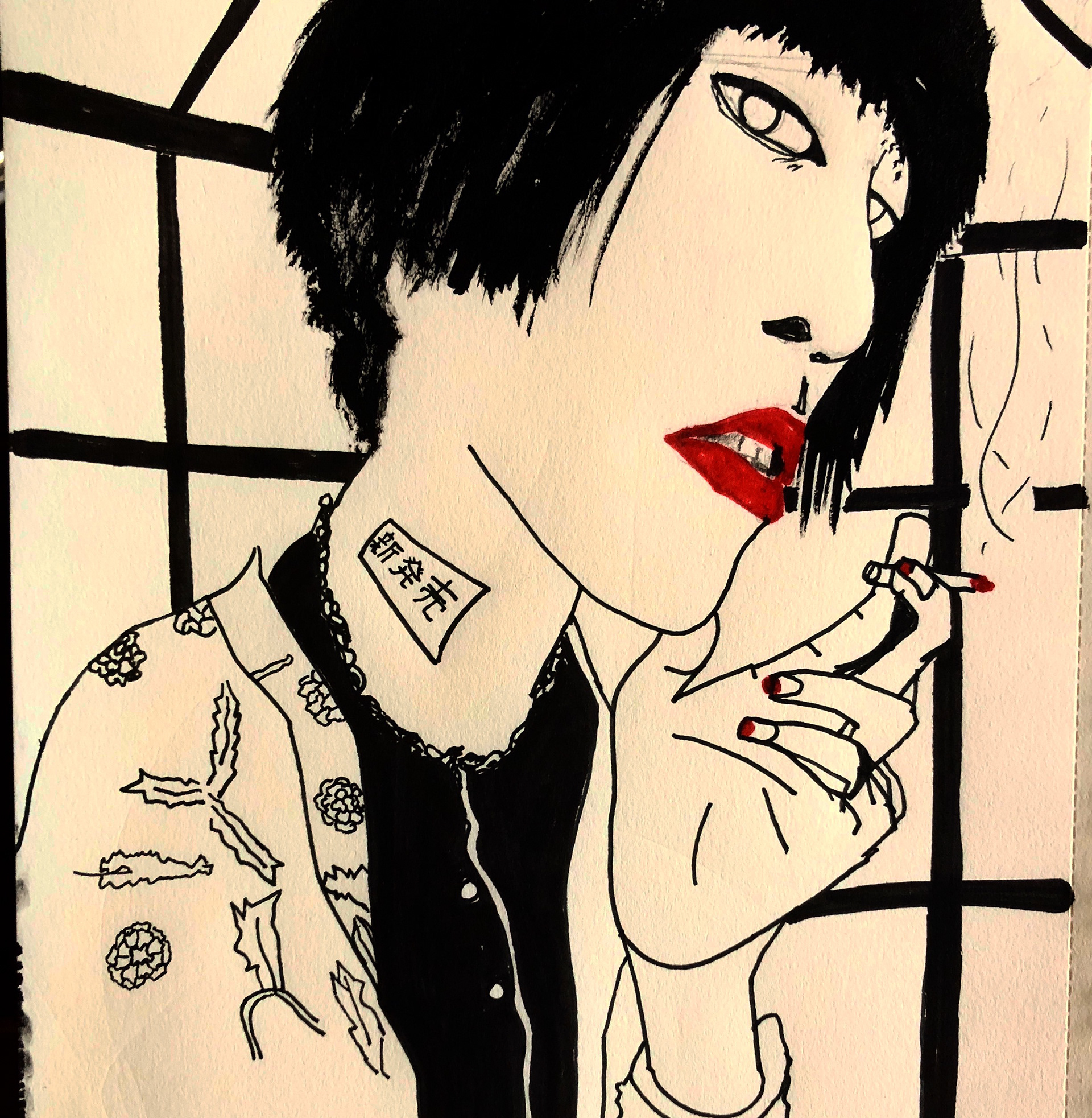 Gone, , ink on paper, 128x182mm