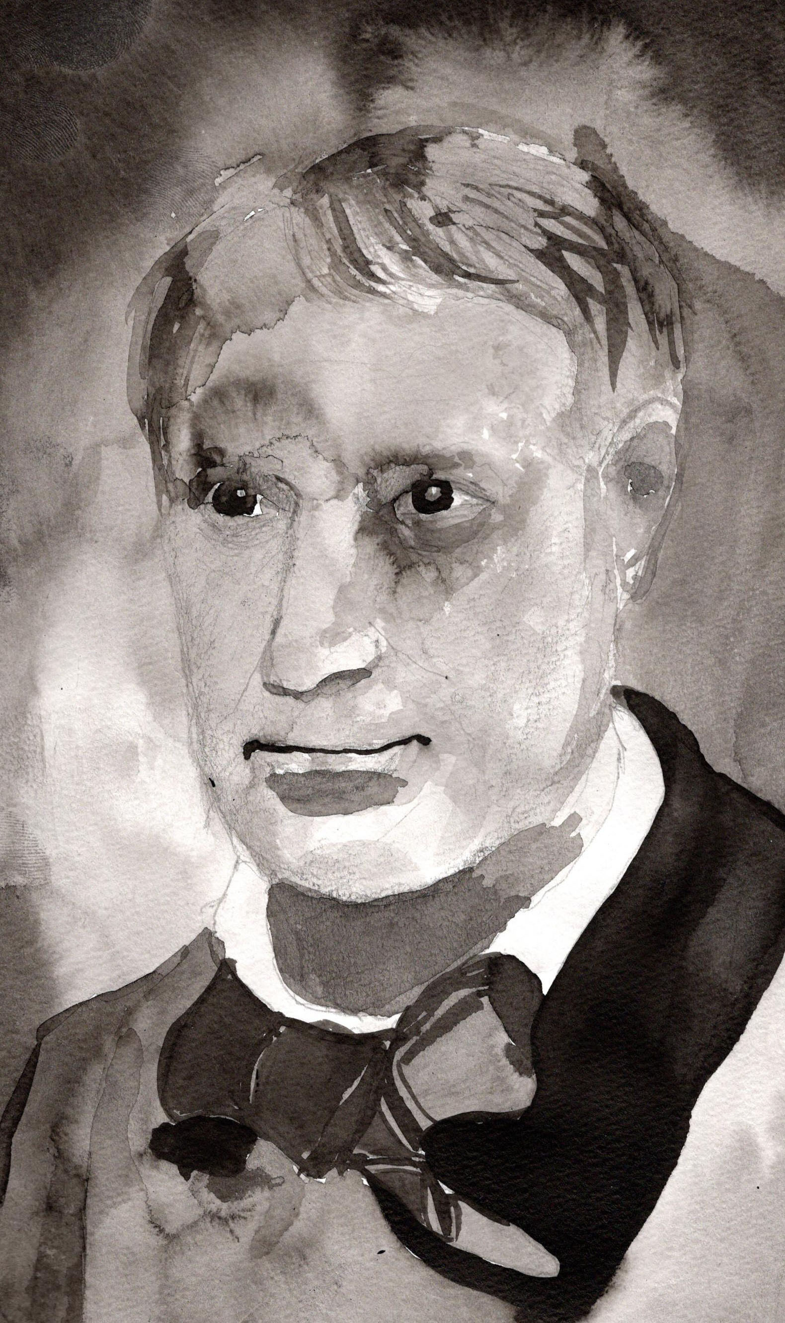 Charles Baudelaire, ,ink on paper, 210x297mm