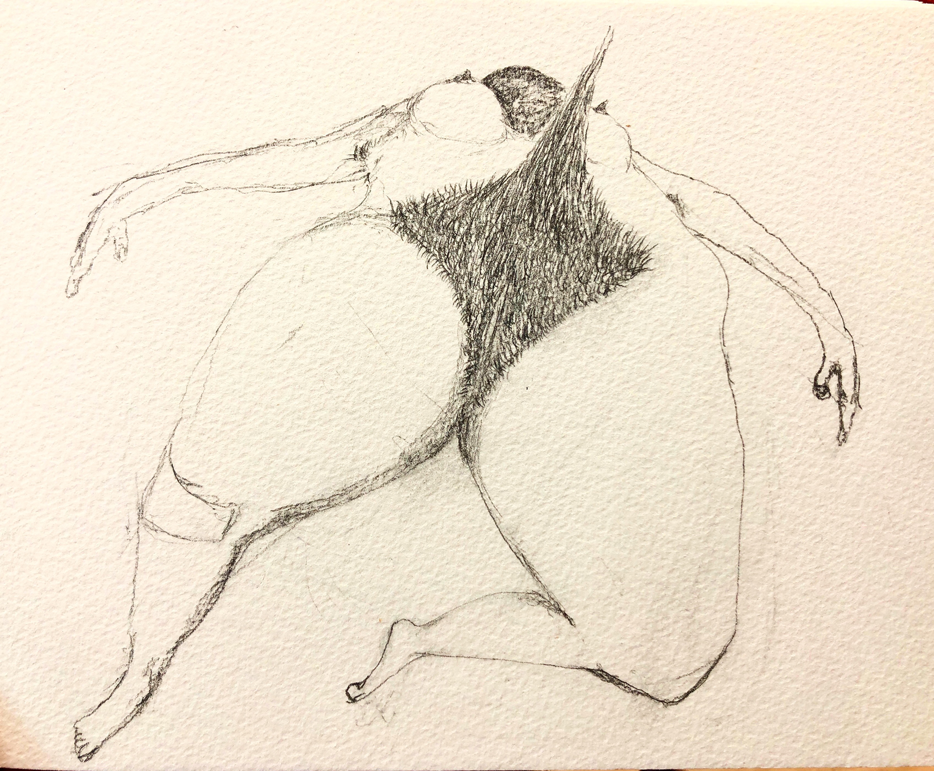 Zero Gravity, pencil, 100x148mm