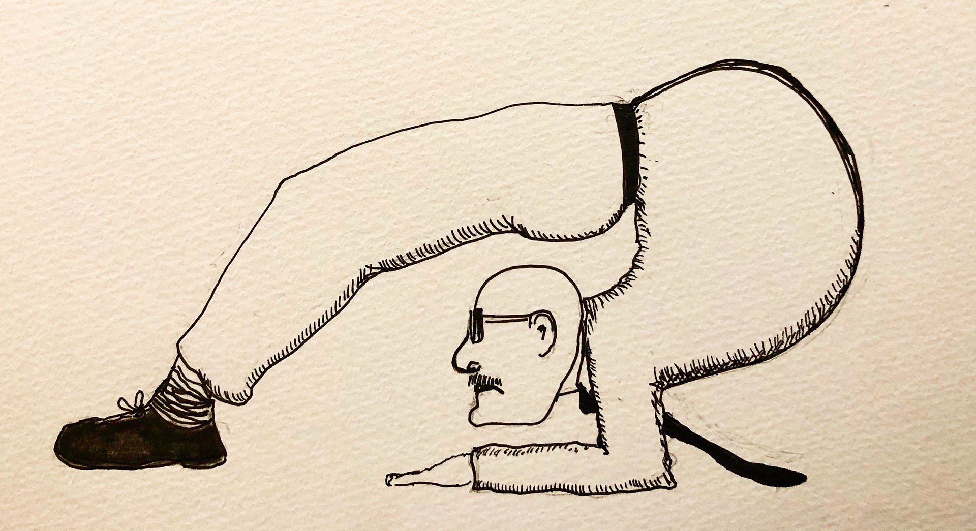 Flex Time, ink on paper,180x148mm