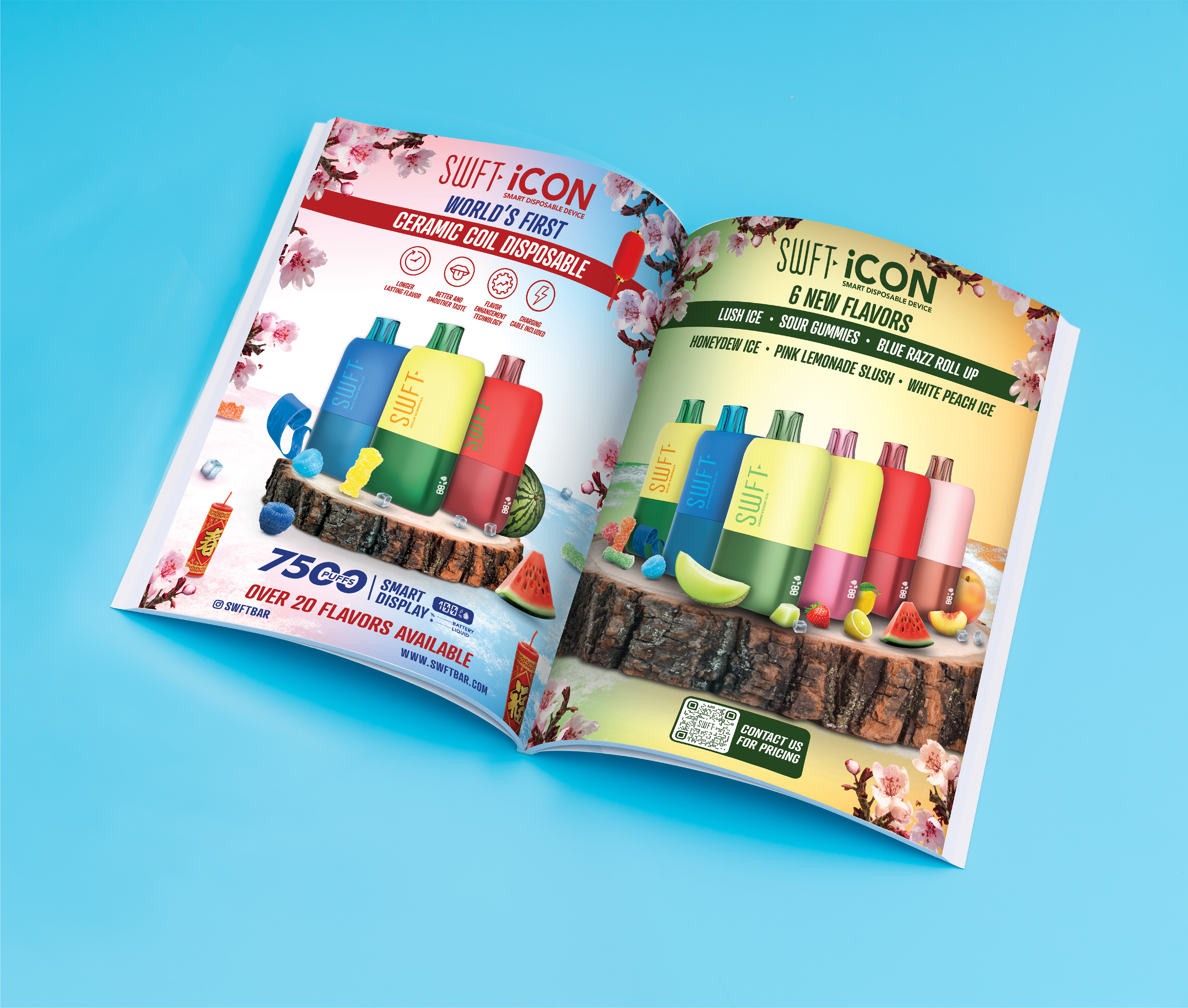 SWFT ICON MAGAZINE SPREAD ADVERTISEMENT