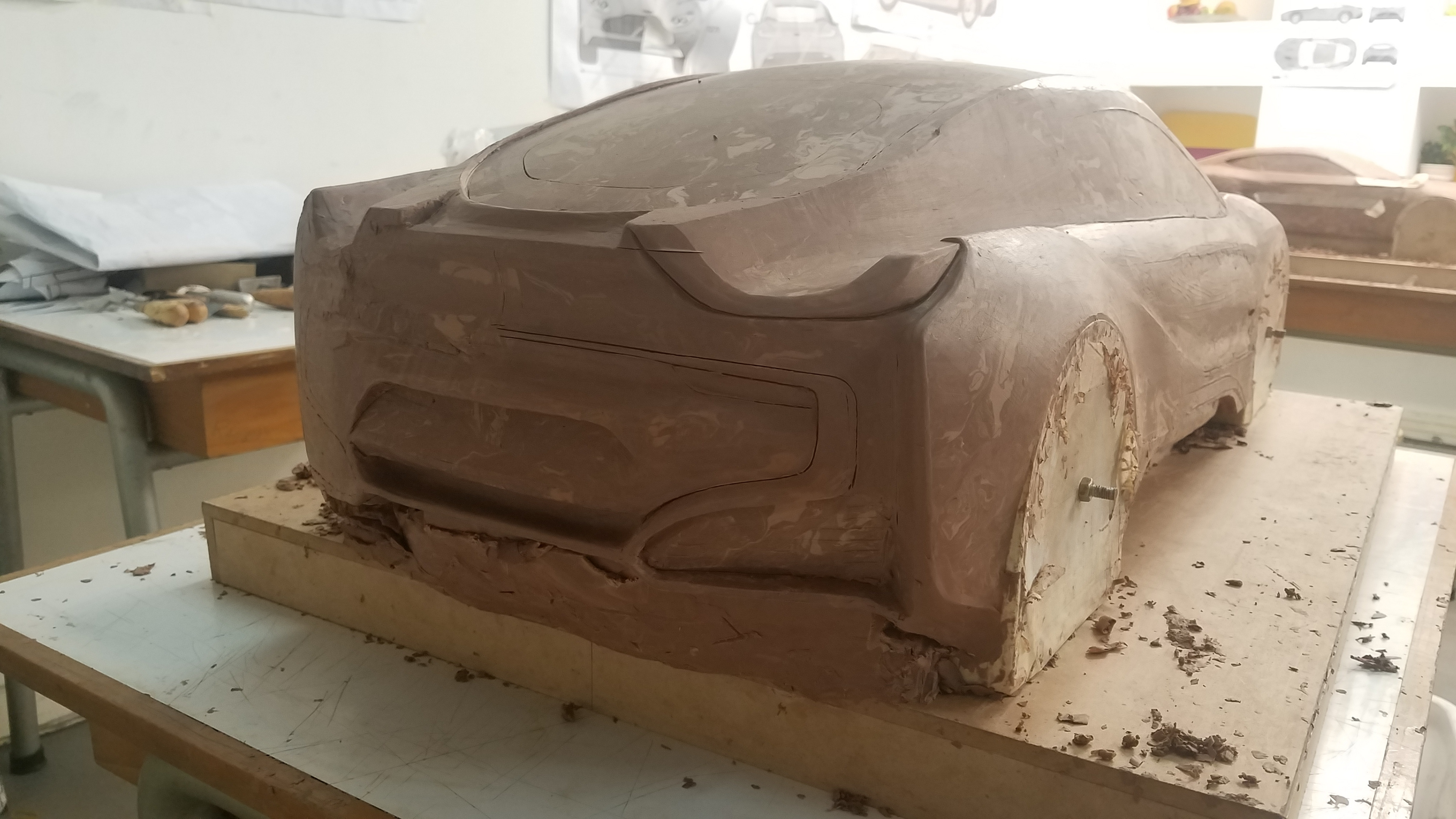 Second sculpting progress