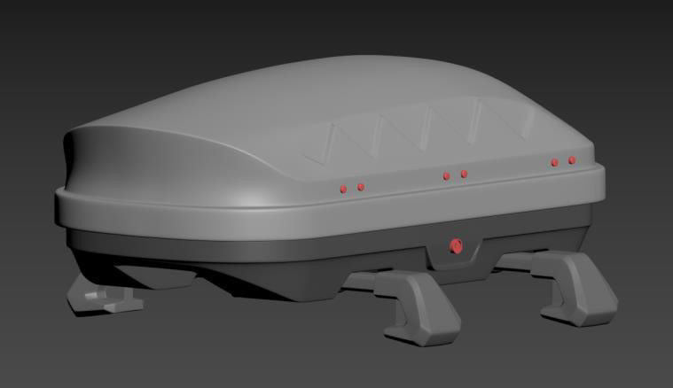 ROOF BOX 3D MODELING FOR HONDA JAZZ CAR TOY