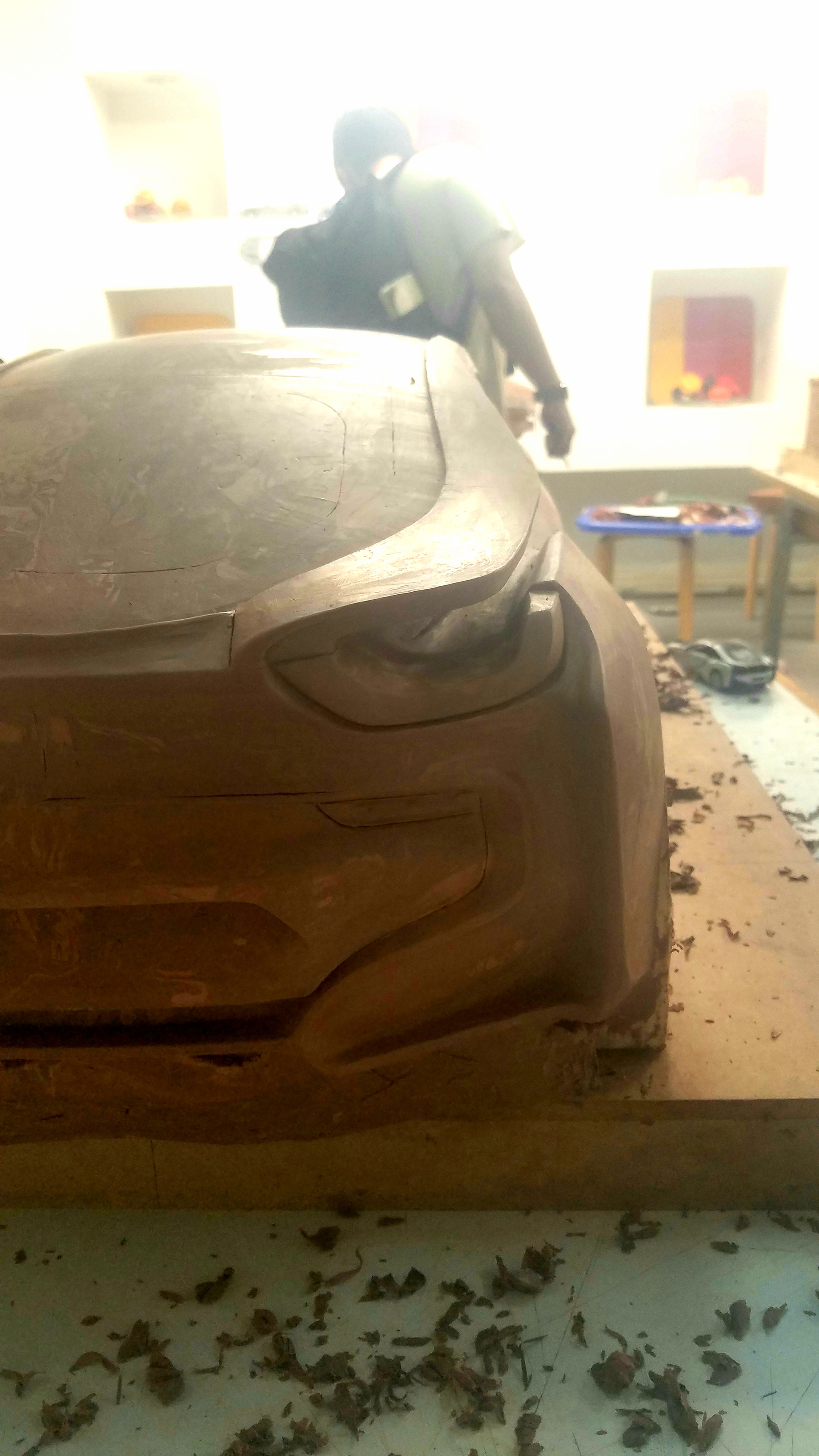 Third sculpting progress