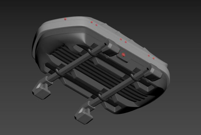 ROOF BOX 3D MODELING FOR HONDA JAZZ CAR TOY