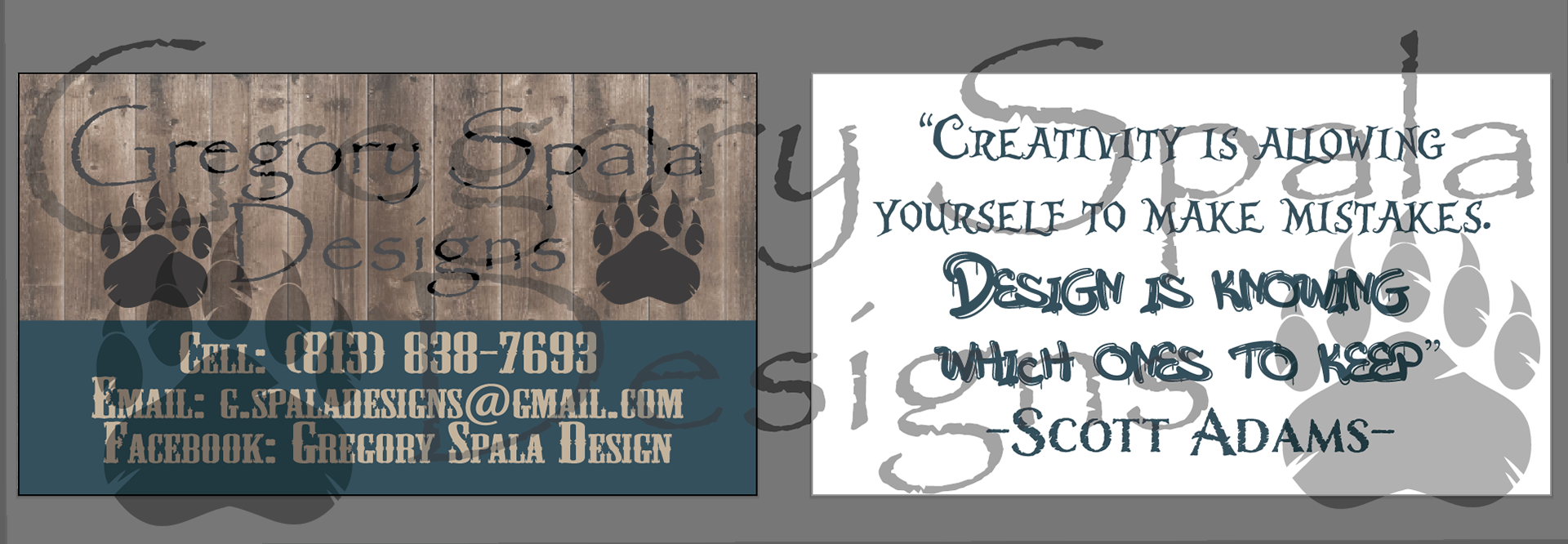 First Generation Business Cards