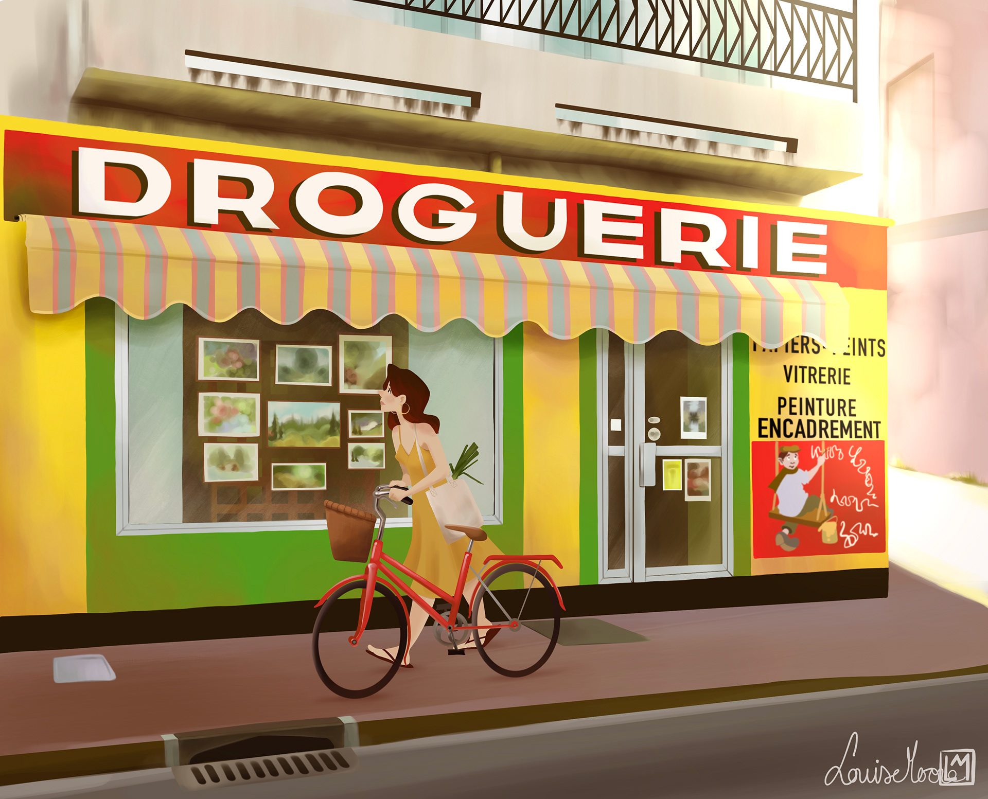 Droguerie d'après Raymond Depardon