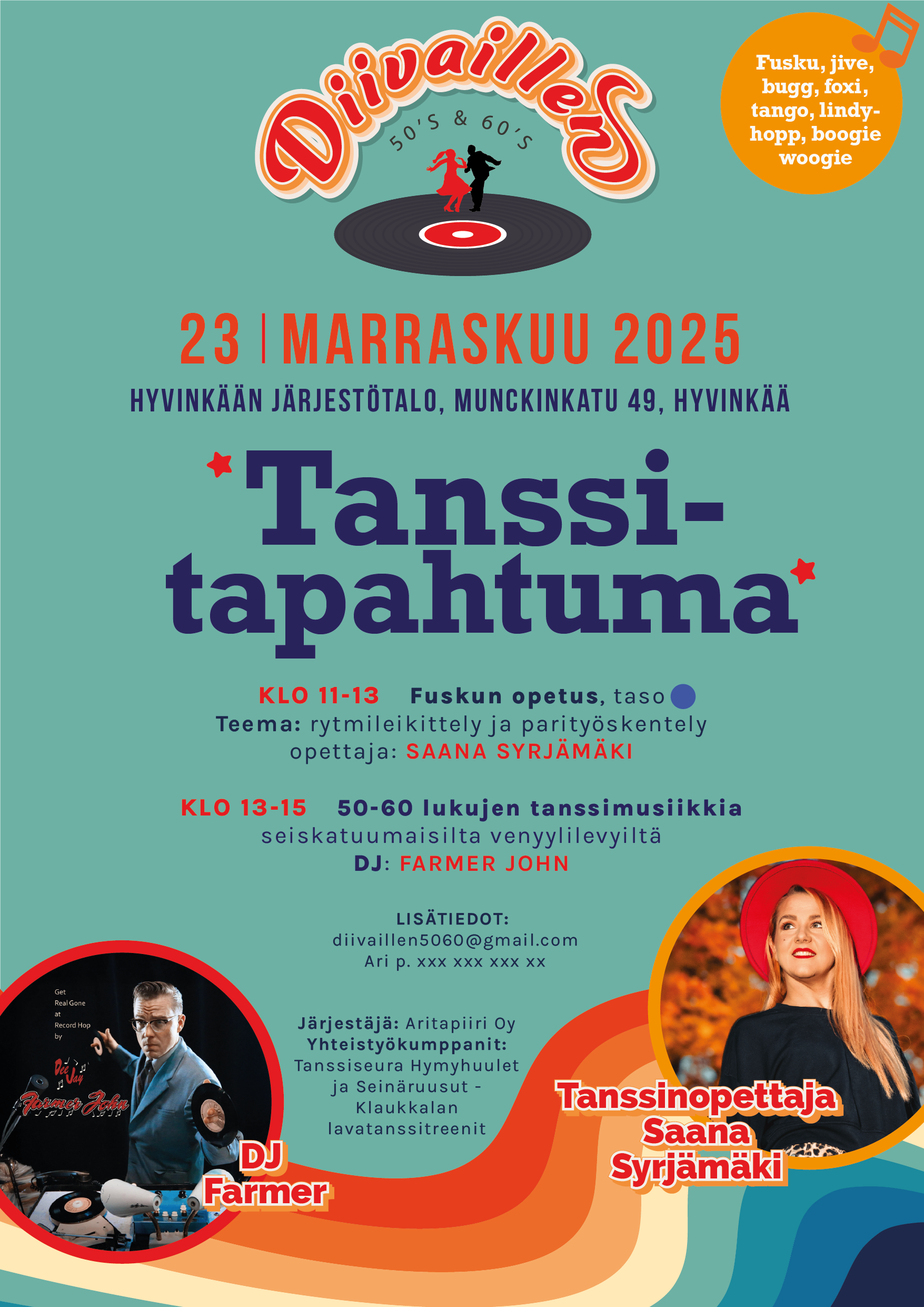 Väripohjalla, turoosi.