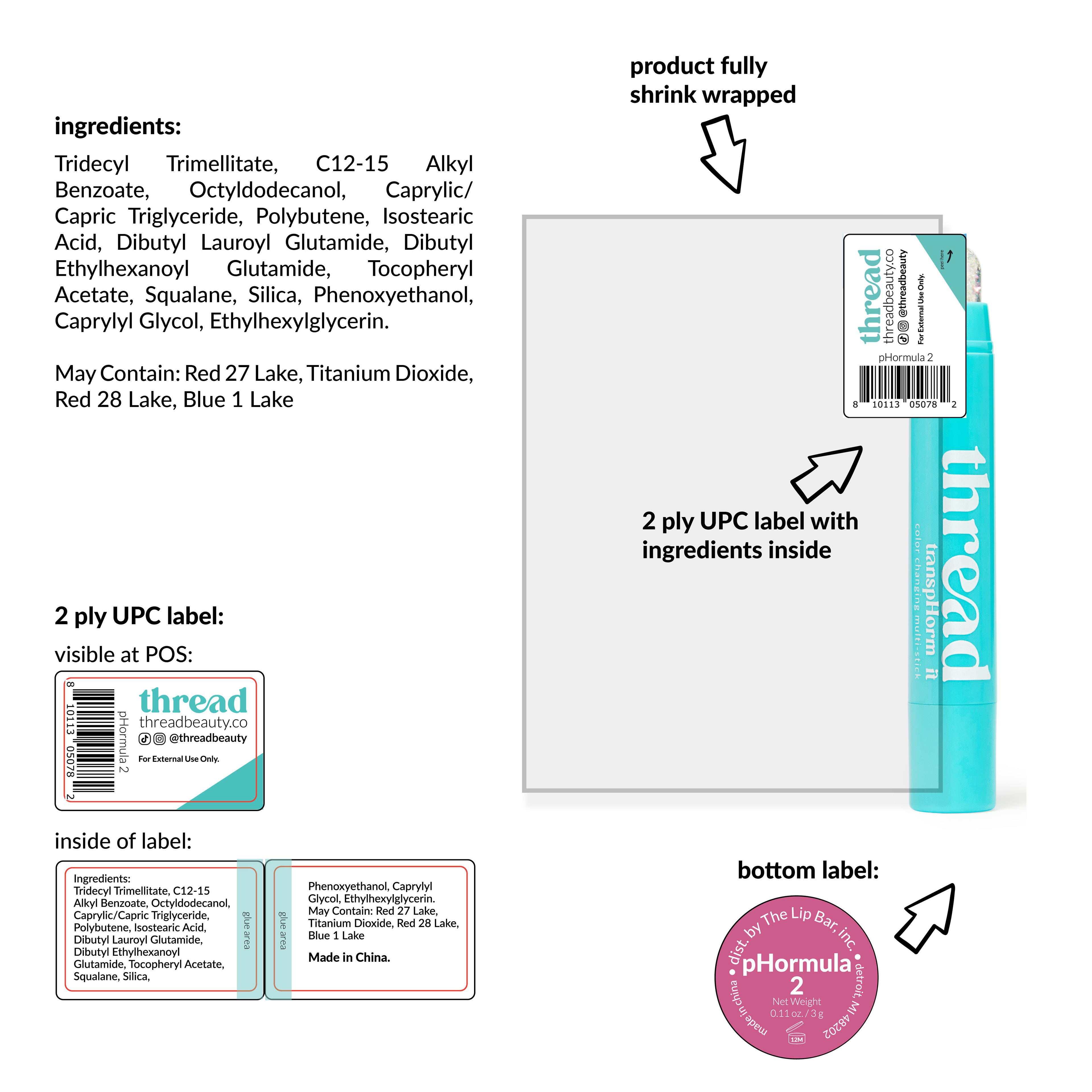 FLATLAYS FOR RETAILER - BASE + UPC LABELS