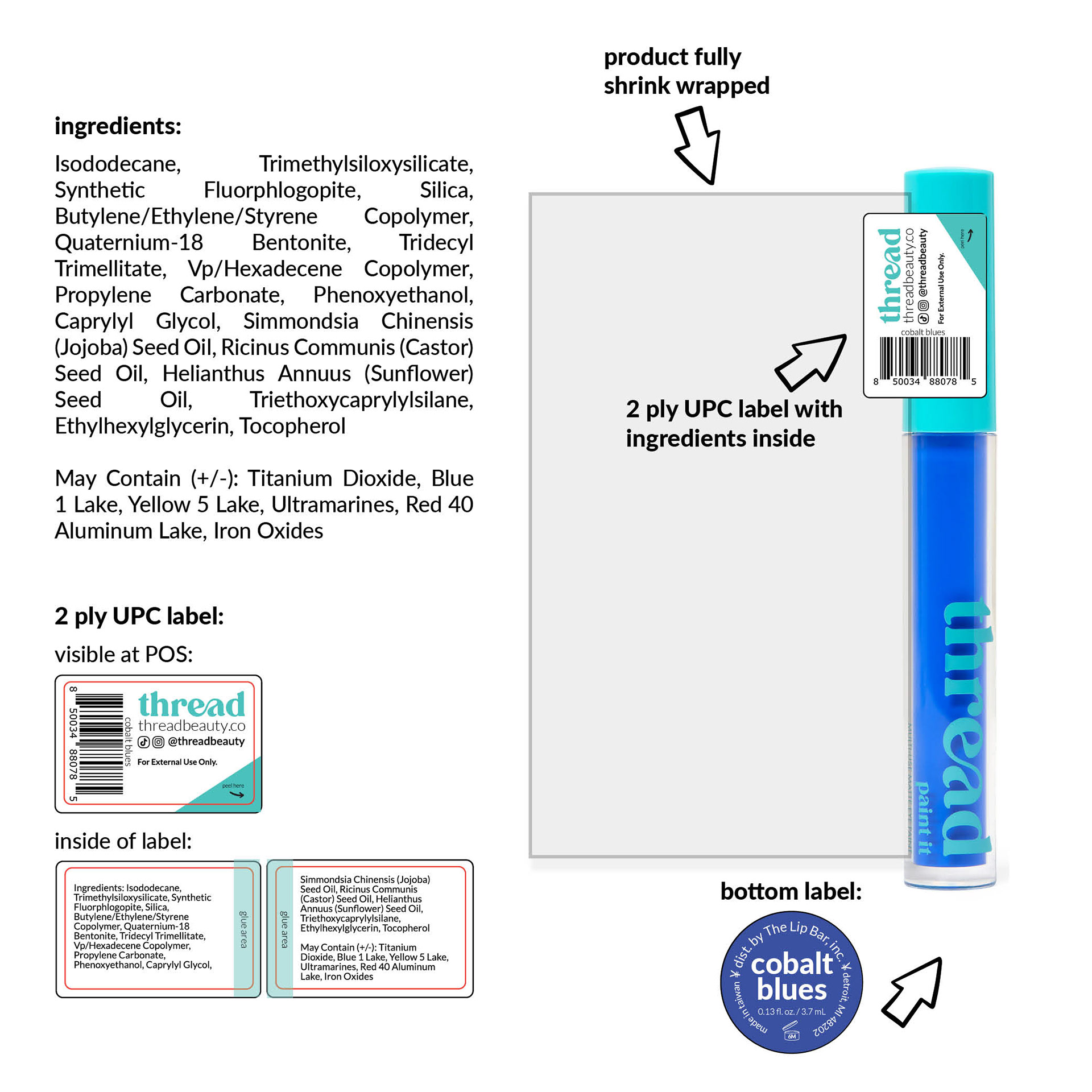 FLATLAYS FOR SUPPLIER - BASE + UPC LABEL