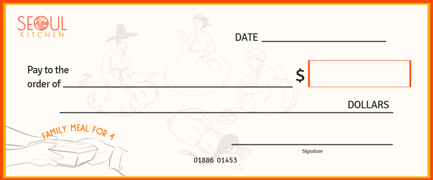 Giant Check Printed Banner
