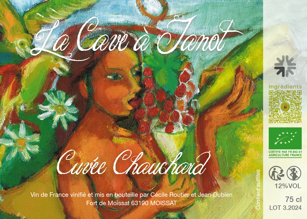 Vin rouge élaboré à partir de vieilles vignes en Gamay , élevé en cuve sans passage sous bois, cette cuvée met en valeur le  cépage tout en conservant une belle complexité. Son étiquette a été créé par l'artiste sculpteur Jean Chauchard. Sans sulfites ajoutés.