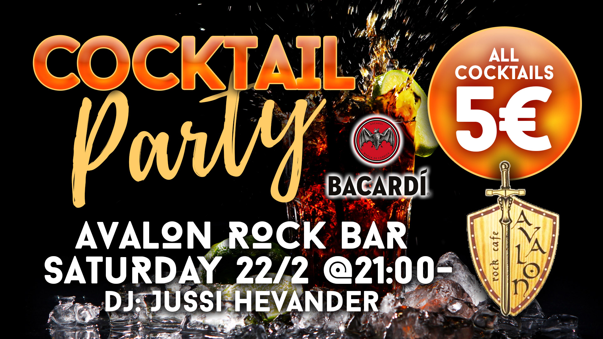 Event ad - Avalon Rock Pub Chania Crete