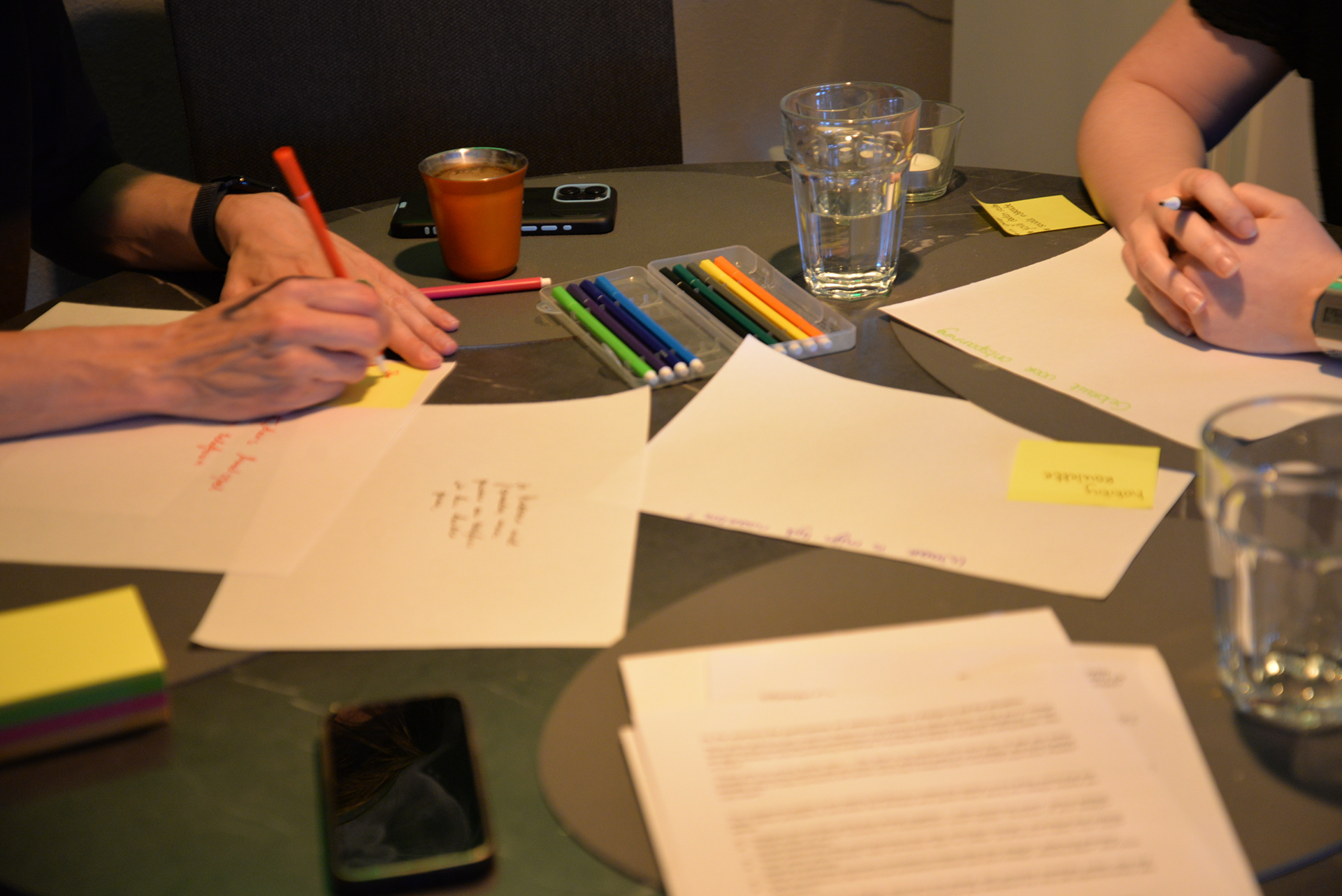 Brainstorm during co-design session in M1.2 project.
