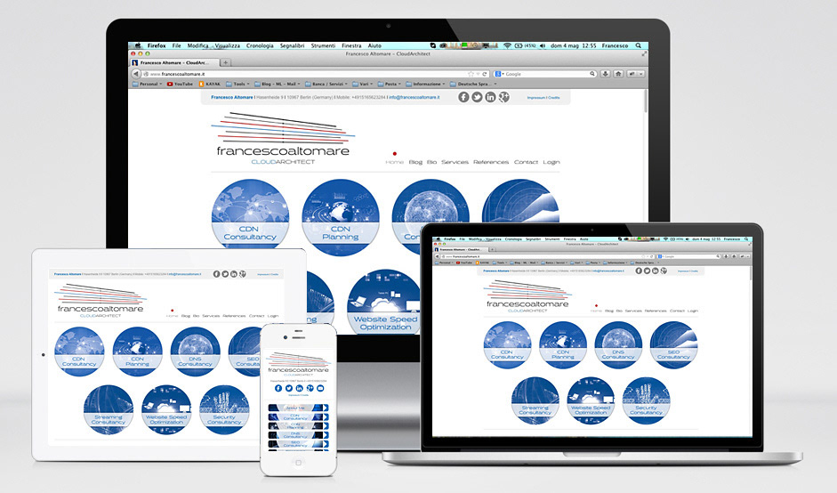 Francesco Altomare, Website made with Adobe Muse powered by Business Catalyst