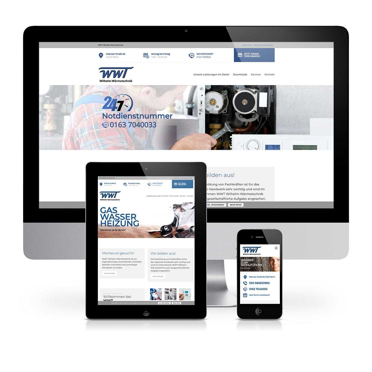 HVAC - Heating, Ventilation and Air Conditioning - Webdesign