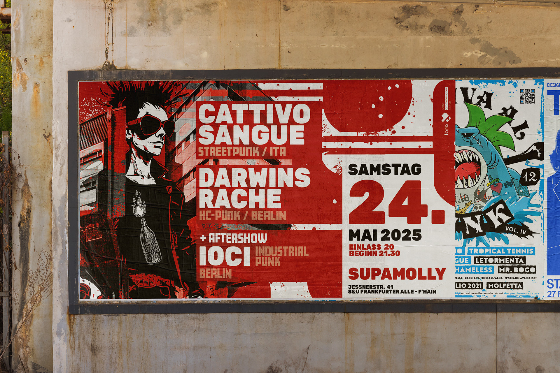 Plakate, Flyer und Werbung für Konzerte, Festivals, Ausstellungen und Veranstaltungen.