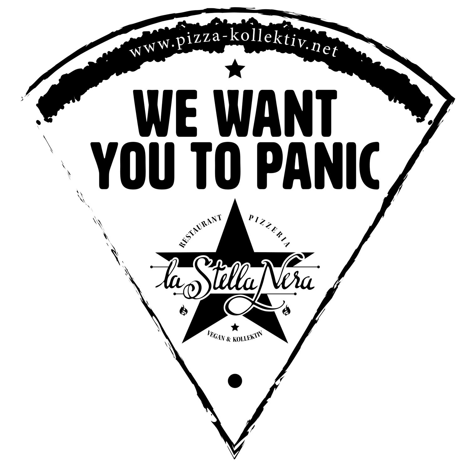 La Stella Nera, Berlin - Pizzastück - Aufkleber