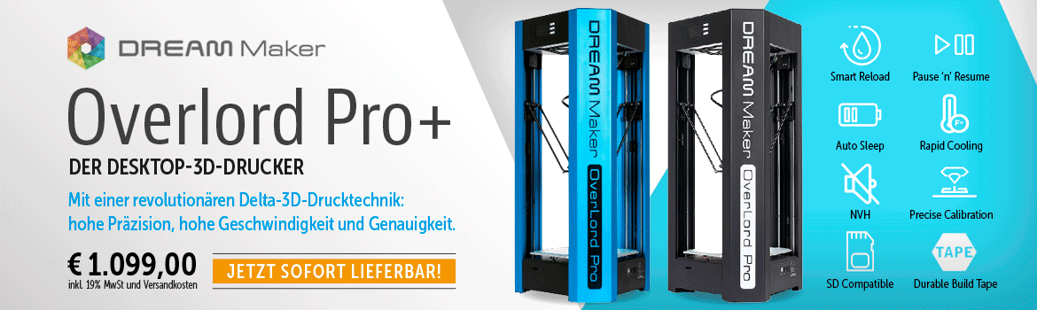 Overlord Pro+, jetzt bei 3DMarkt.at sofort lieferbar!