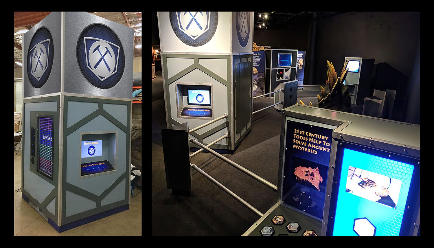 I had the shop cut CNC inserts for the cabinet sides from my Illustrator files. The hexagon motif continues throughout this section.