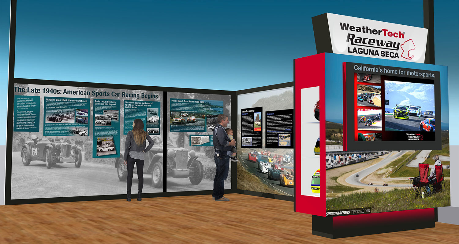 Outside of media kiosk