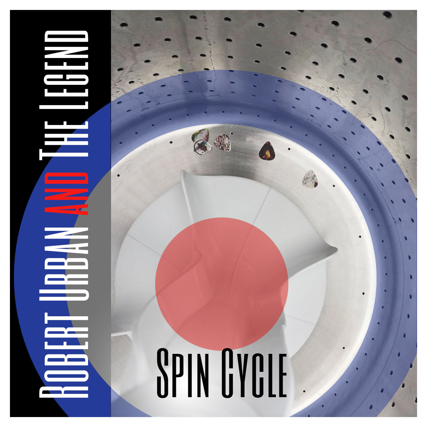 CD cover, inspired by a photo Rob posted of the collection of guitar picks that were in his pants pockets, and ended up in the bottom of the washer.