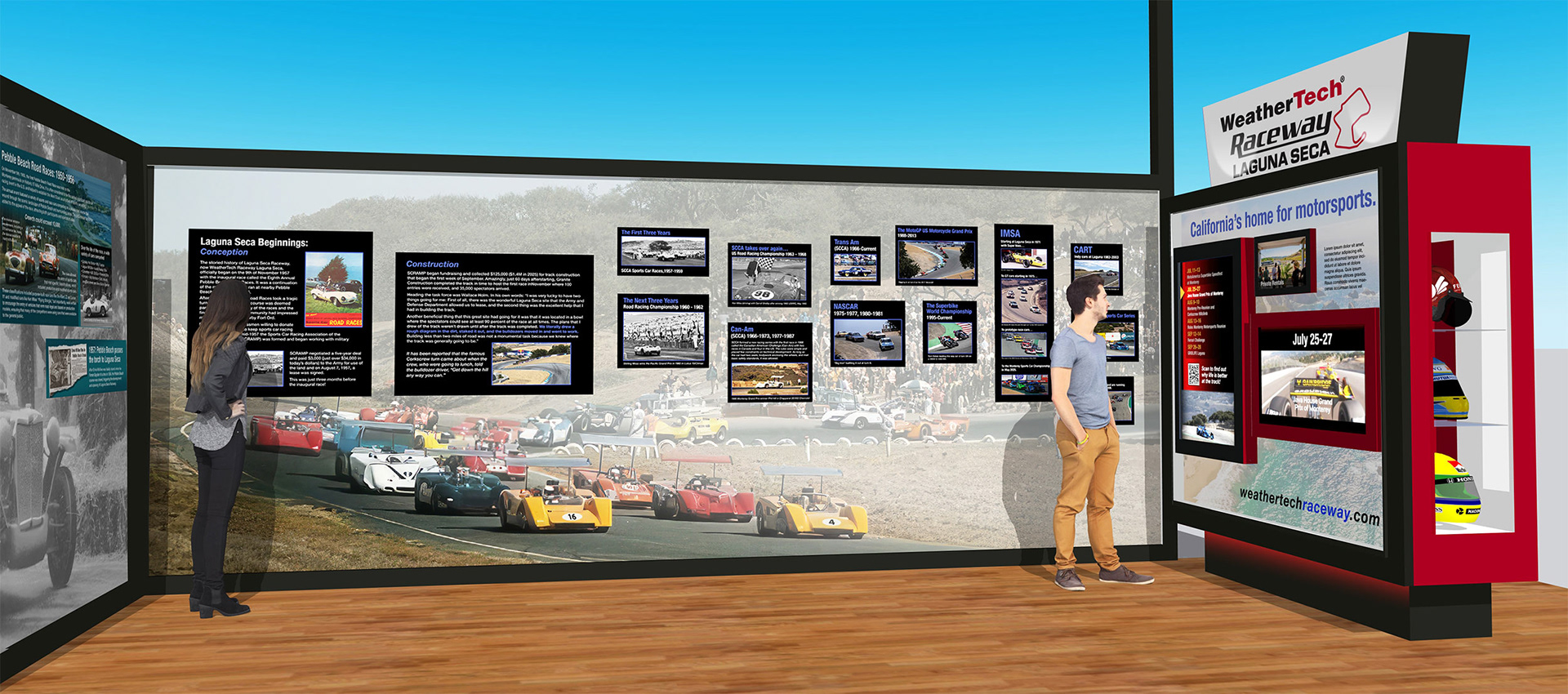 Wide view with proposed media kiosk