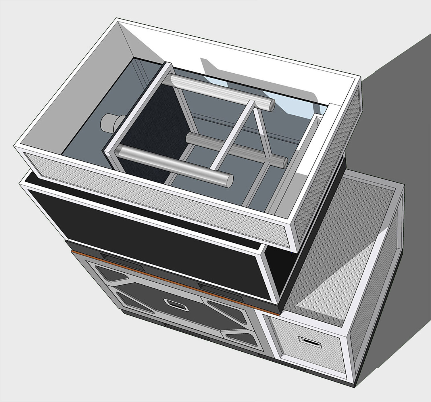 The Wentzscope ships horizontally.