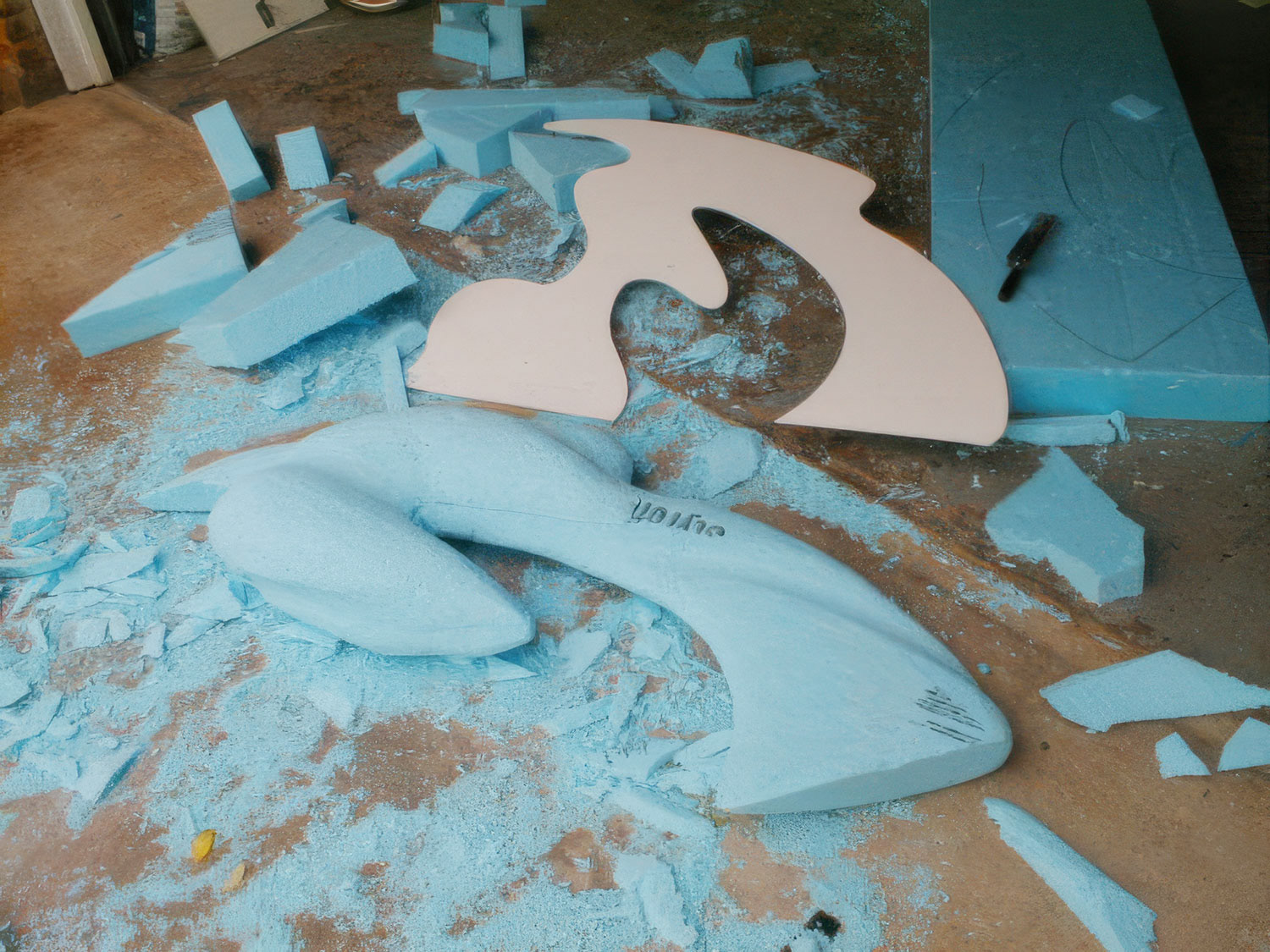 Sculpting the basic shape suggested a design that was more interesting than my initial ideas
