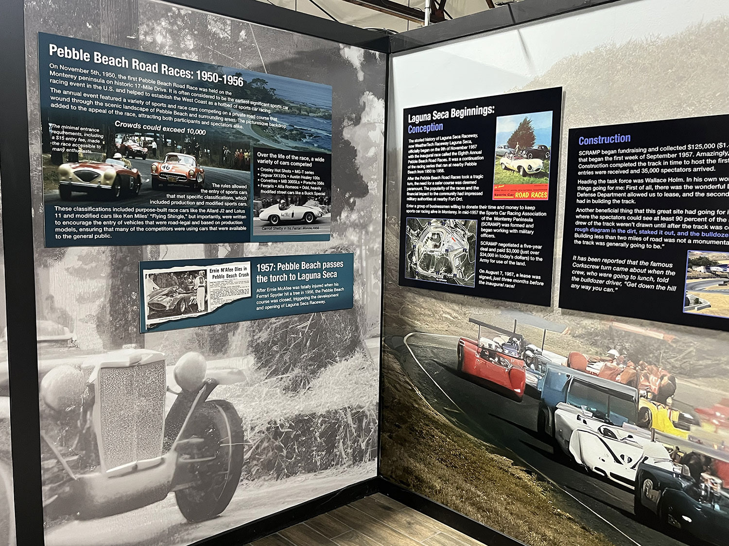 Photo of the existing display walls
