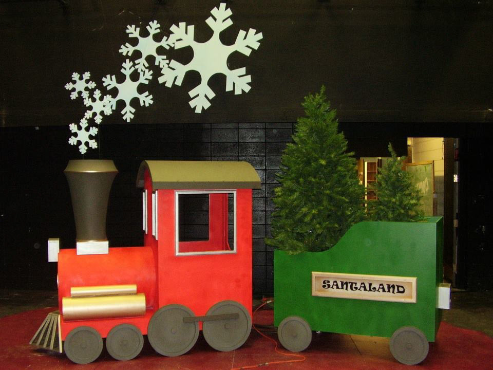 Who wouldn't want to design and build a train in one week? Santaland Diaries (in progress)