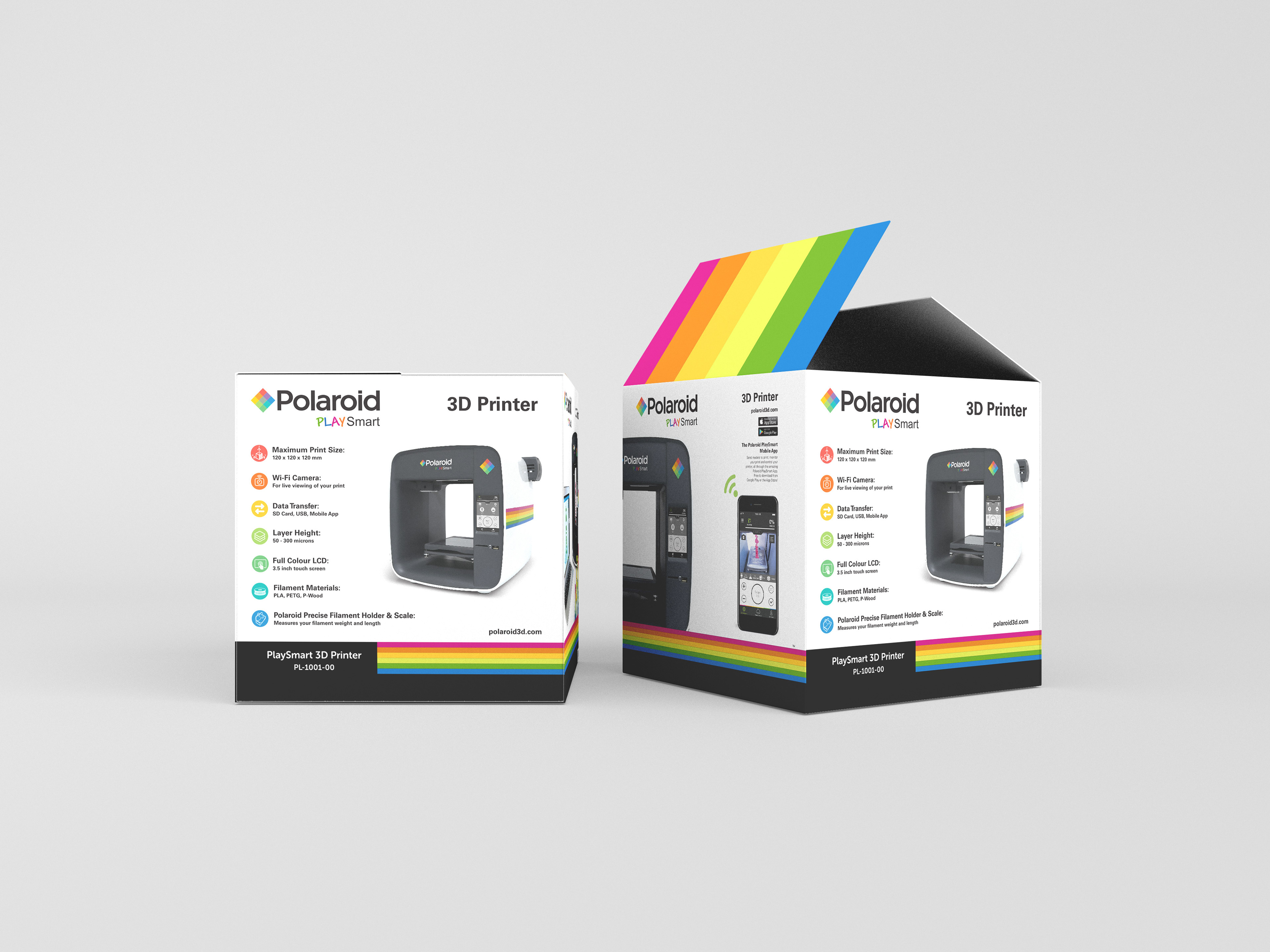 Polaroid PlaySmart 3D Printer Packaging