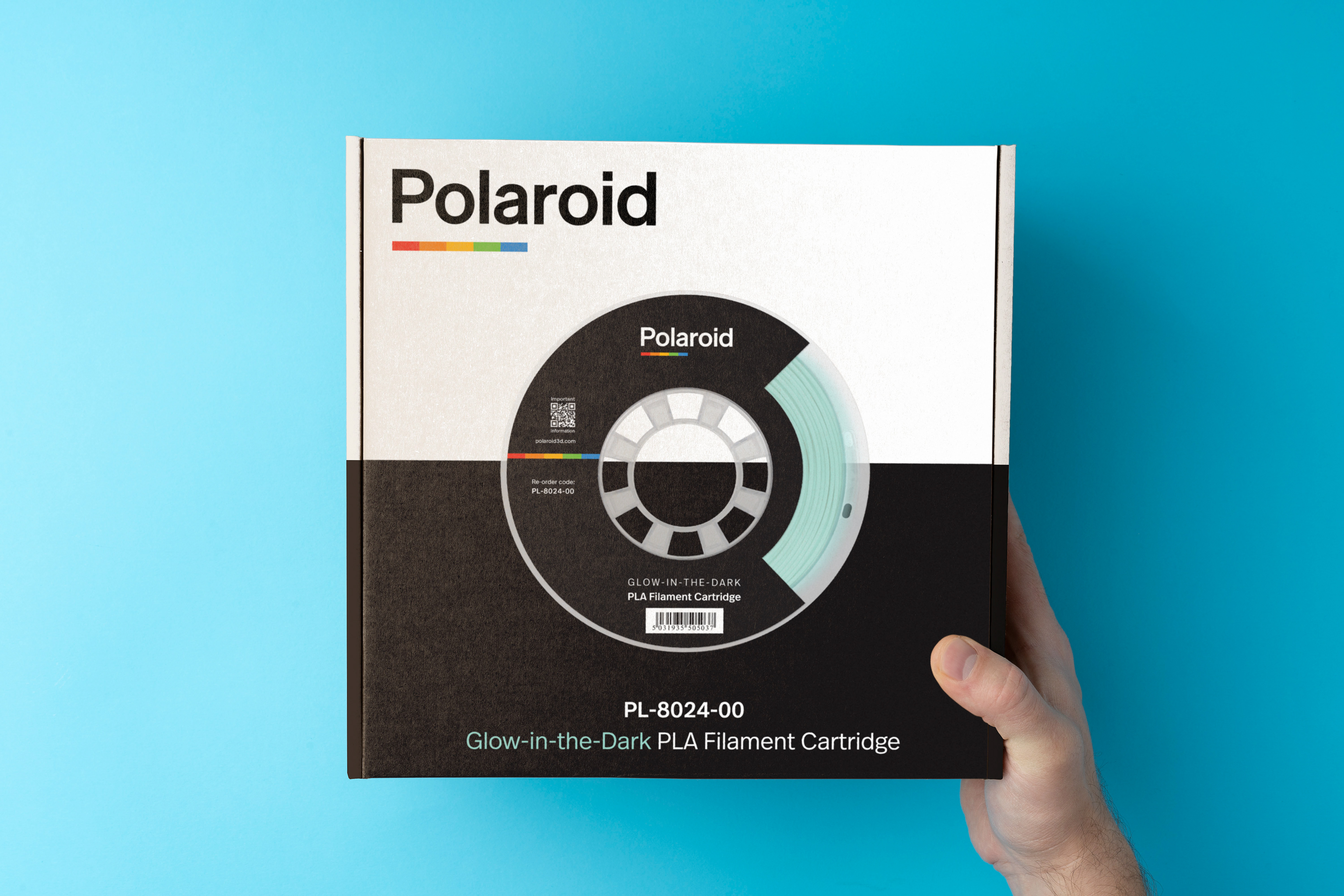 Glow-in-the-dark 3D Filament Packaging