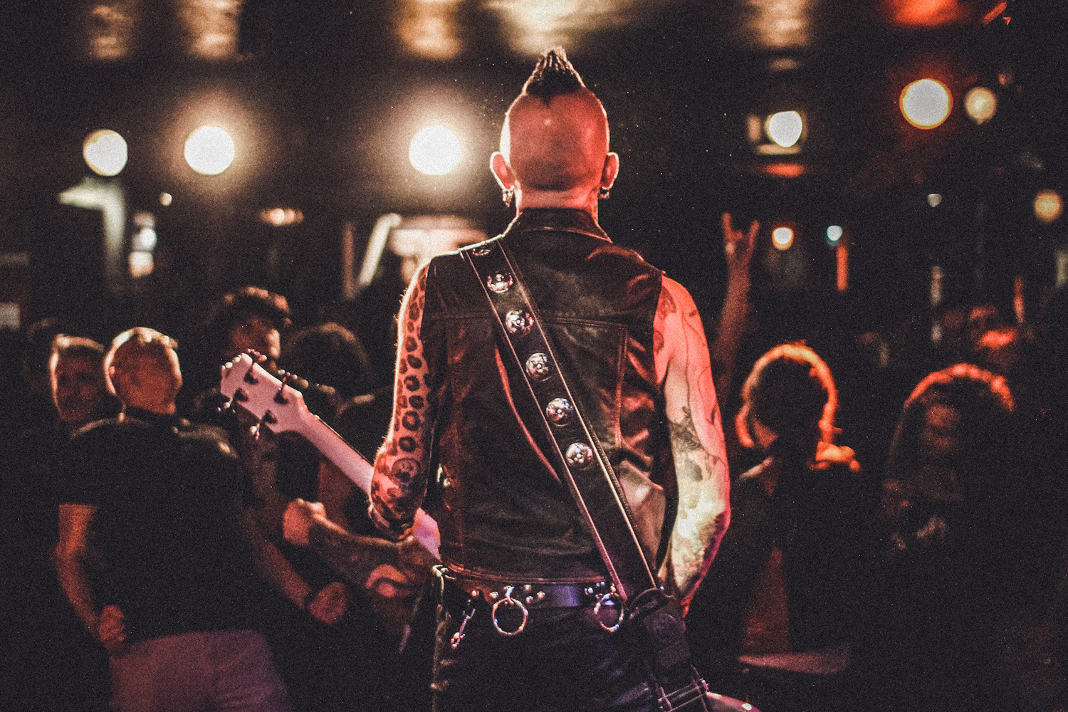 Pete Honkamaki the bass player and vocalist of British punk rock band The Vibrators at Quasimodo on 3rd March 2020