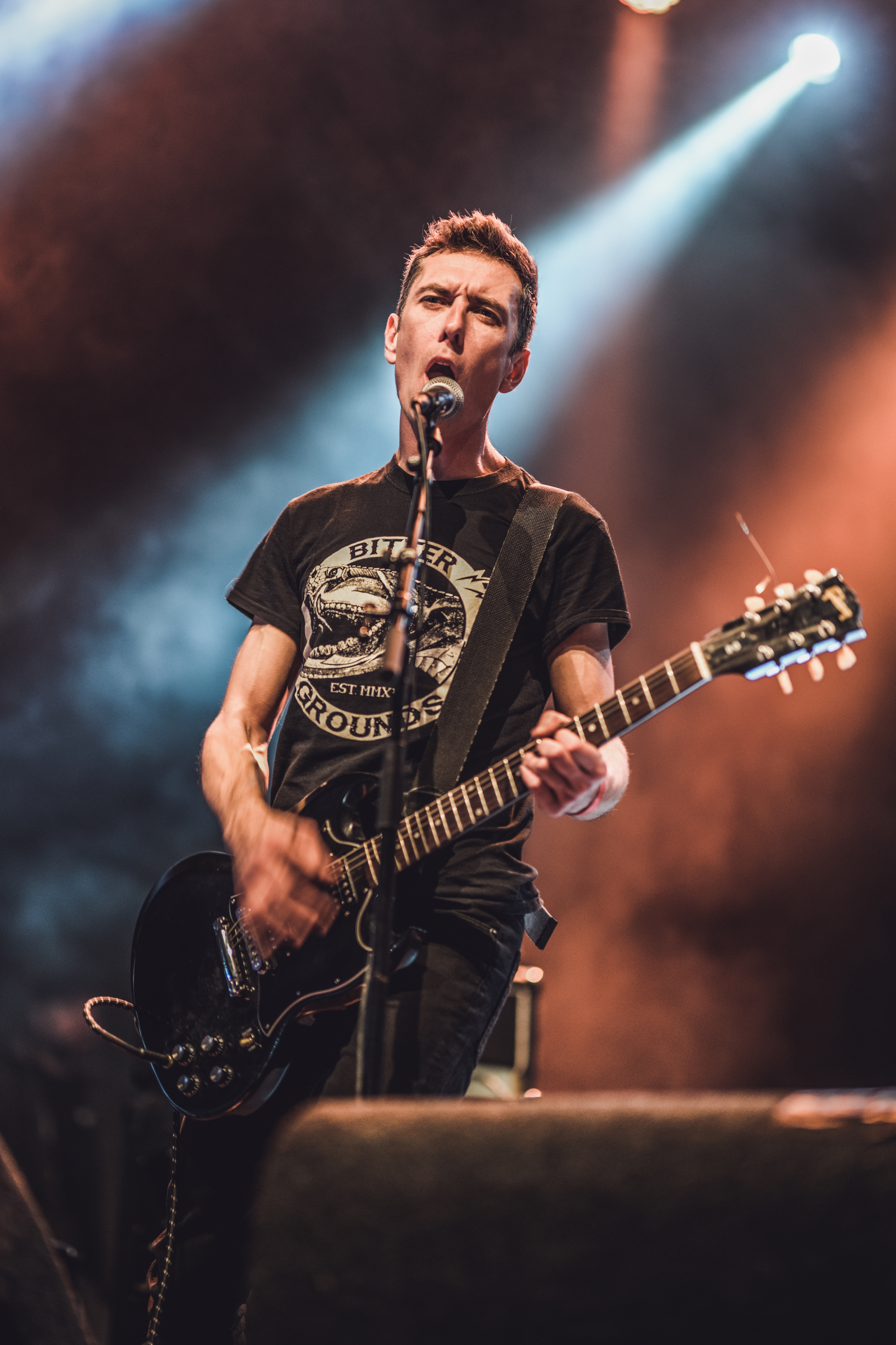 Punk band Disturbance from the Netherlands playing live show at The Sound Of Revolution festival in Eindhoven