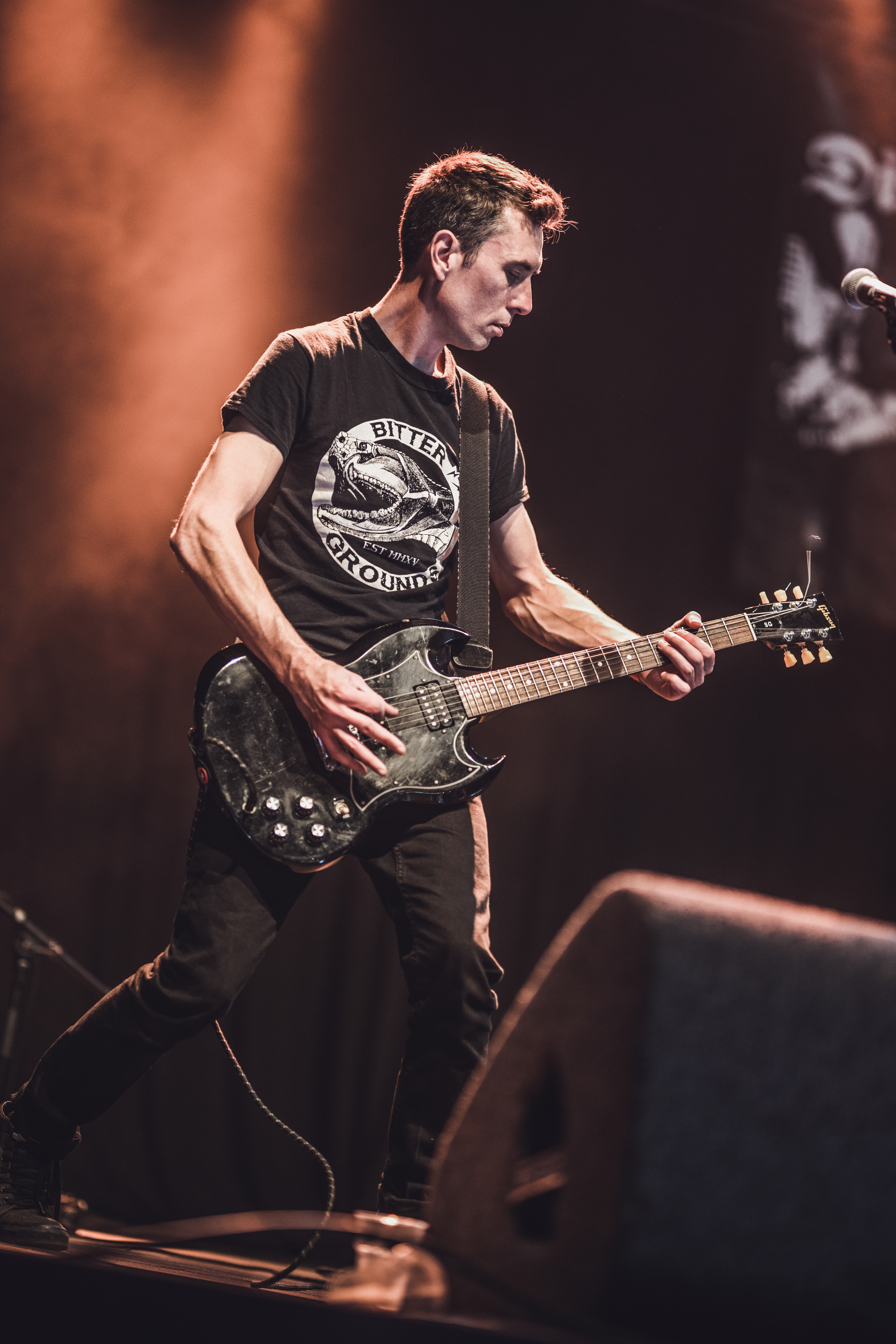 Punk band Disturbance from the Netherlands playing live show at The Sound Of Revolution festival in Eindhoven