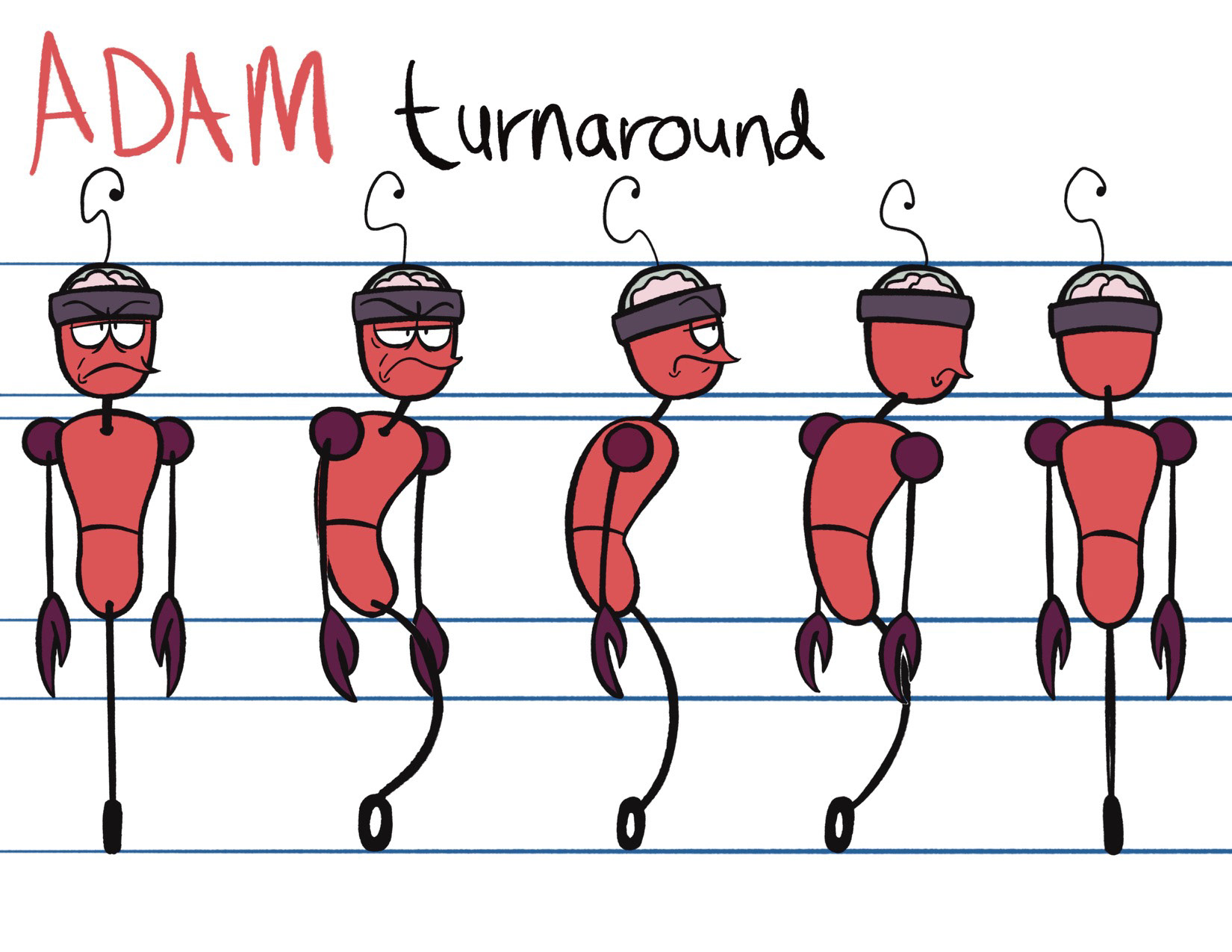 Adam Turnaround - Illustration