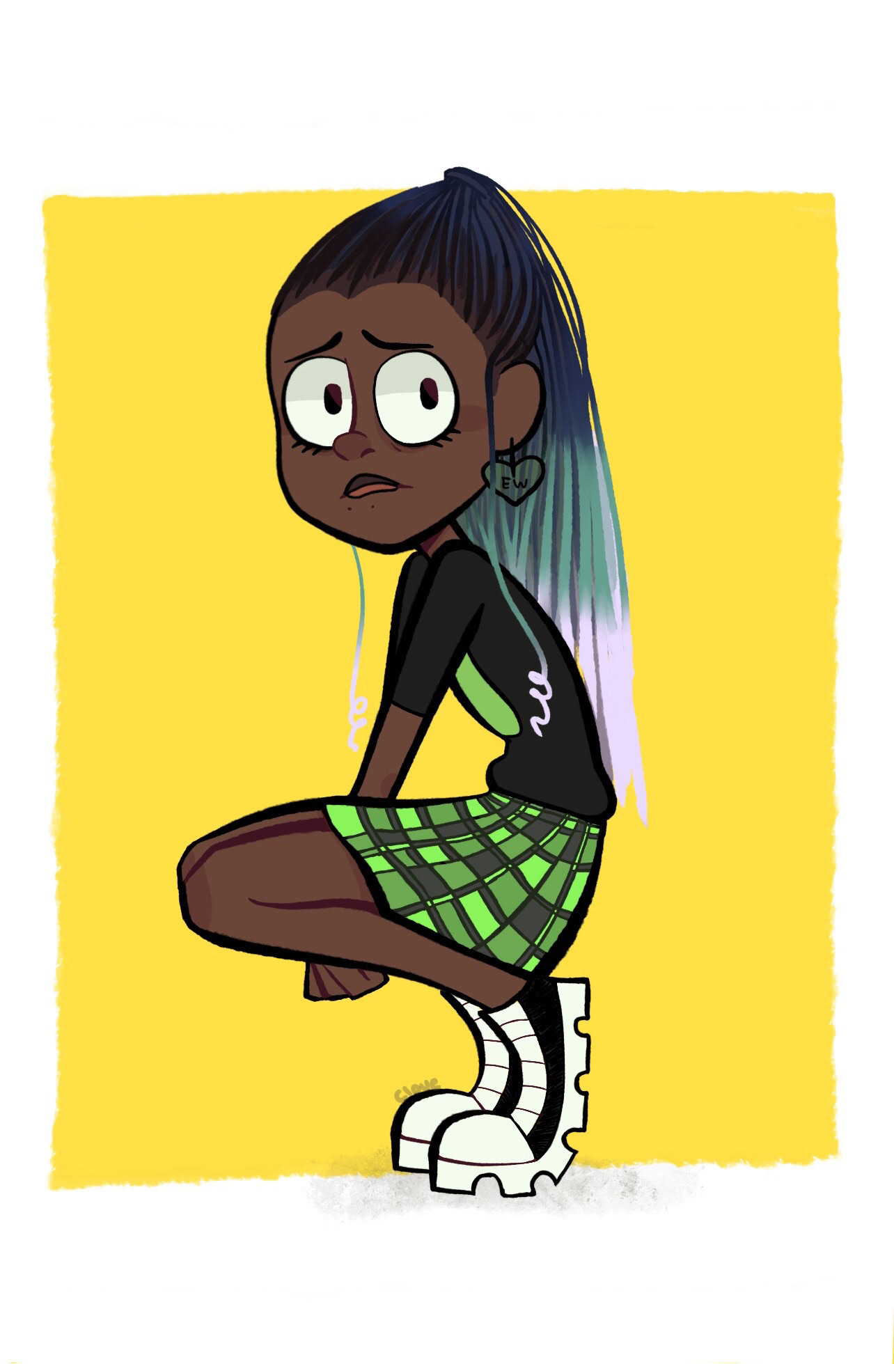 Cartoon Self Portrait - Illustration