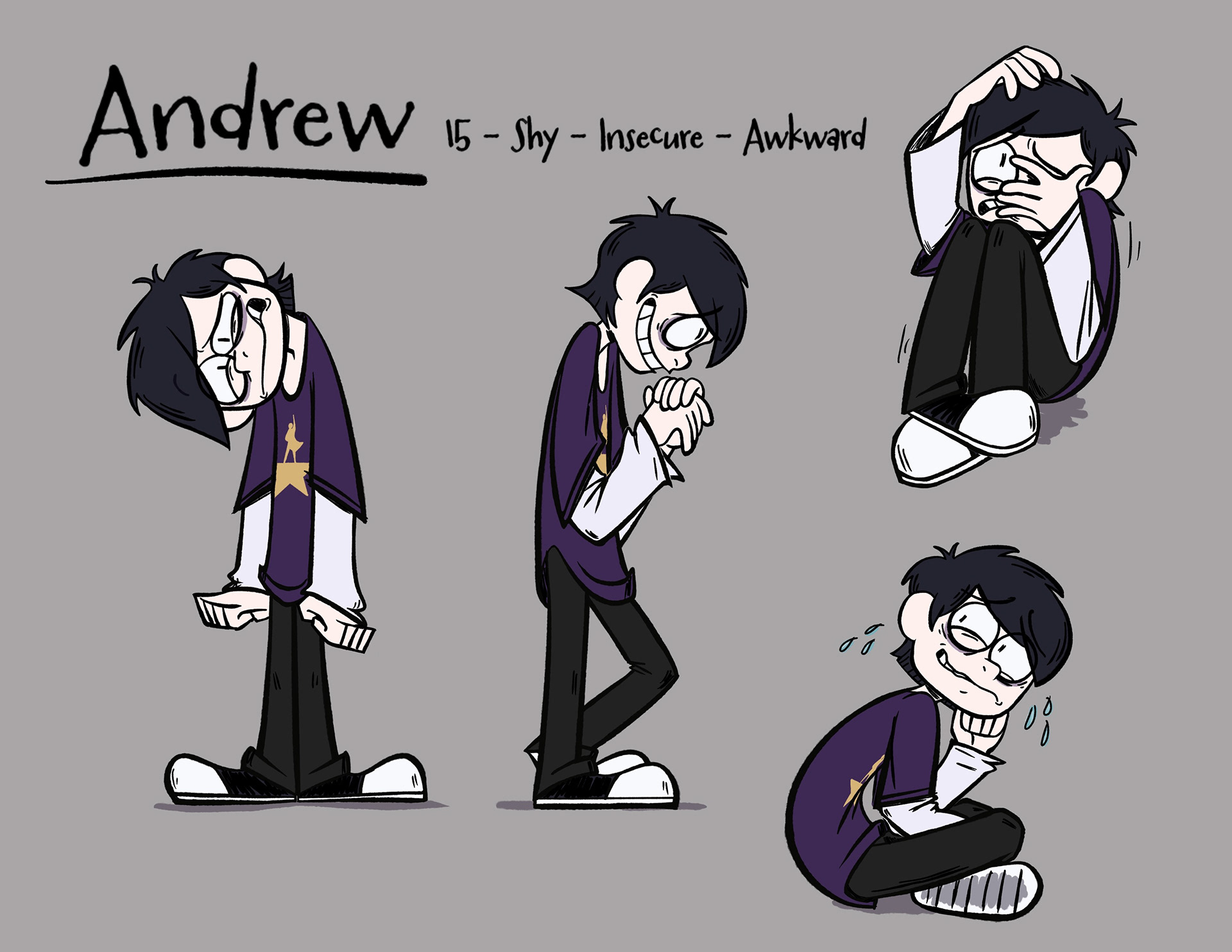 Andrew Pose Exploration - Illustration