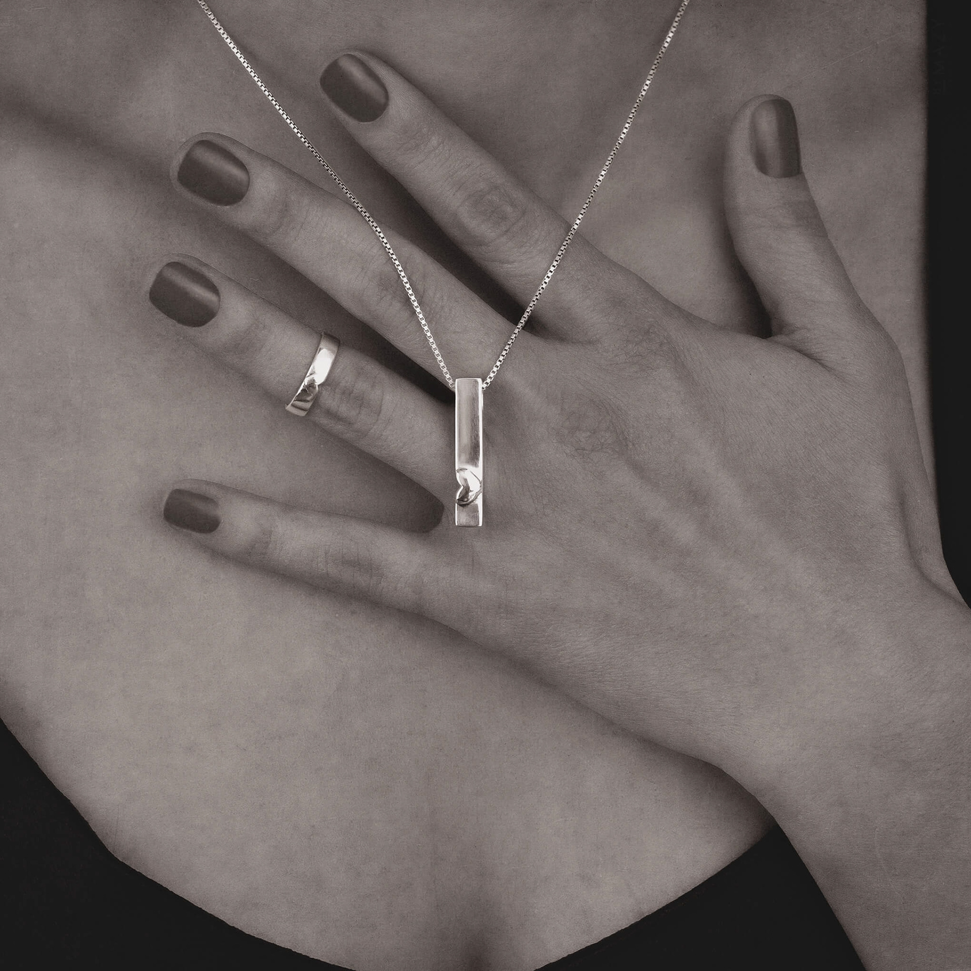 promise ring, band ring, silver ring, womens jewelry, silver necklace, bar necklace, heart, pendant