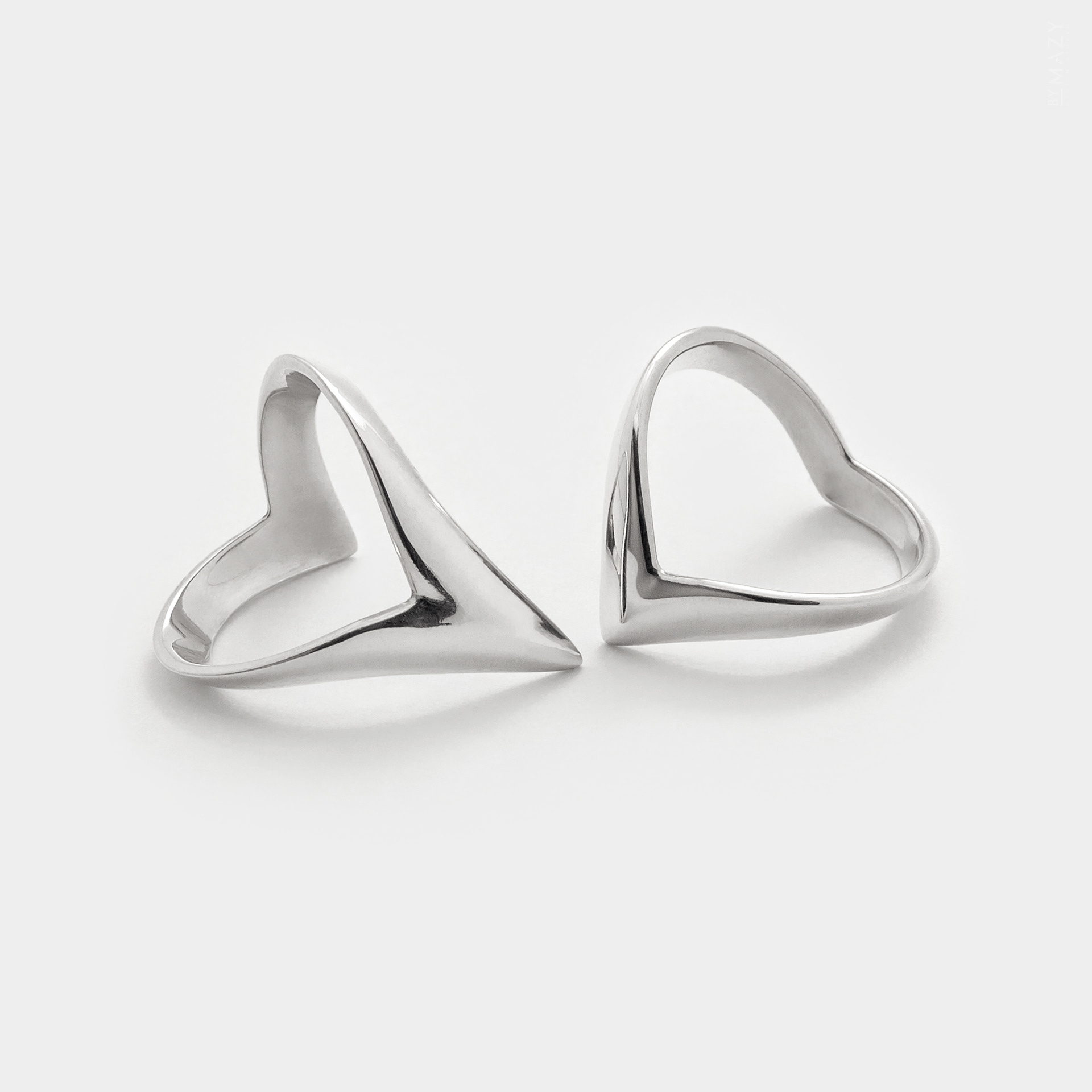 wish come true, wishbone ring, chevron ring, double v ring, v shaped band ring, lucky ring