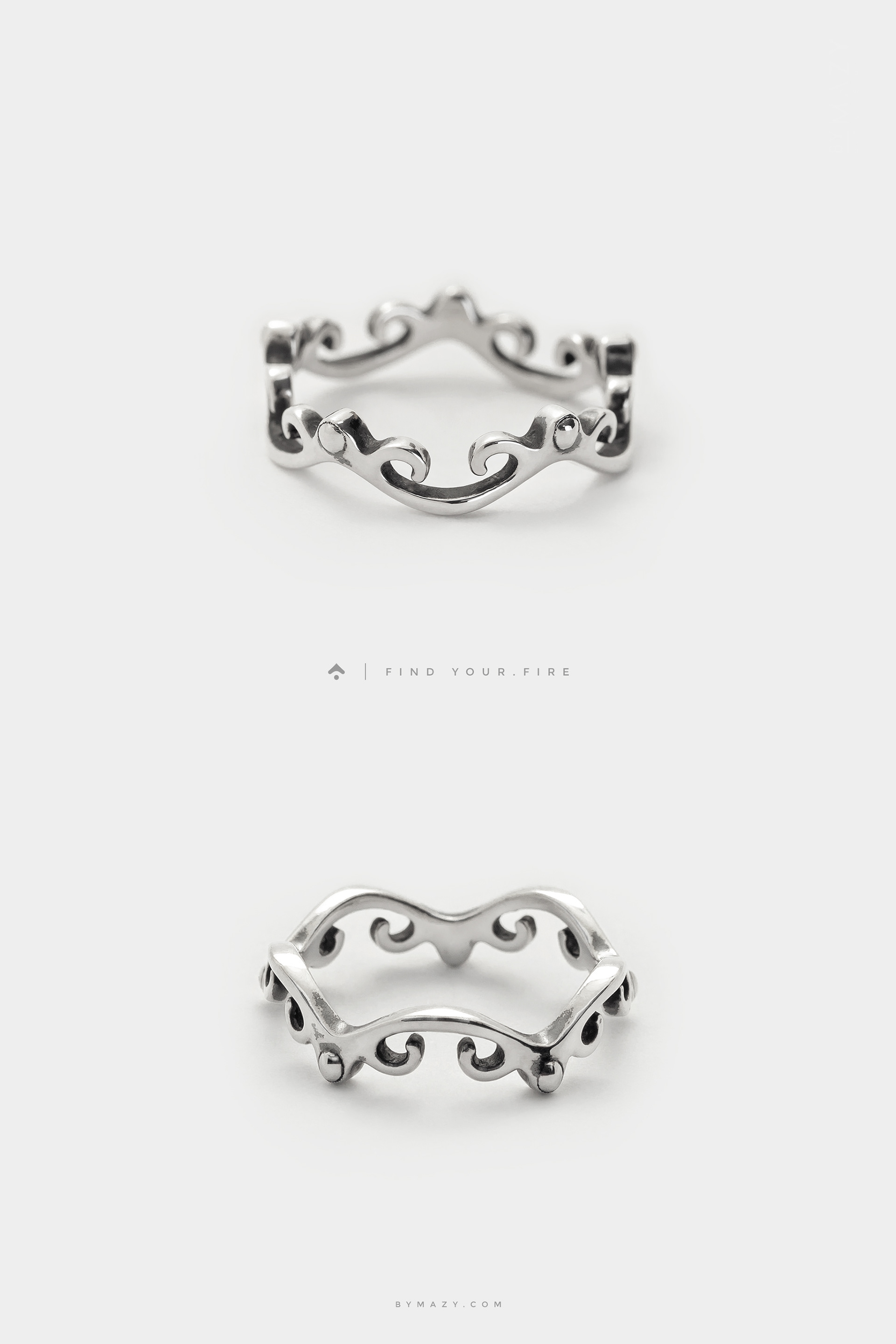 lace swirl ring, swirl ring, dainty ring, minimalist jewelry ,silver ring, stacking ring