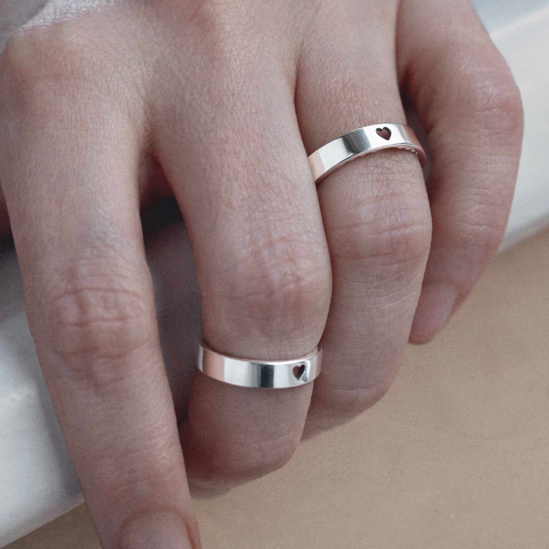secret message ring, heart ring, band ring, sterling silver ring, personalized jewellery