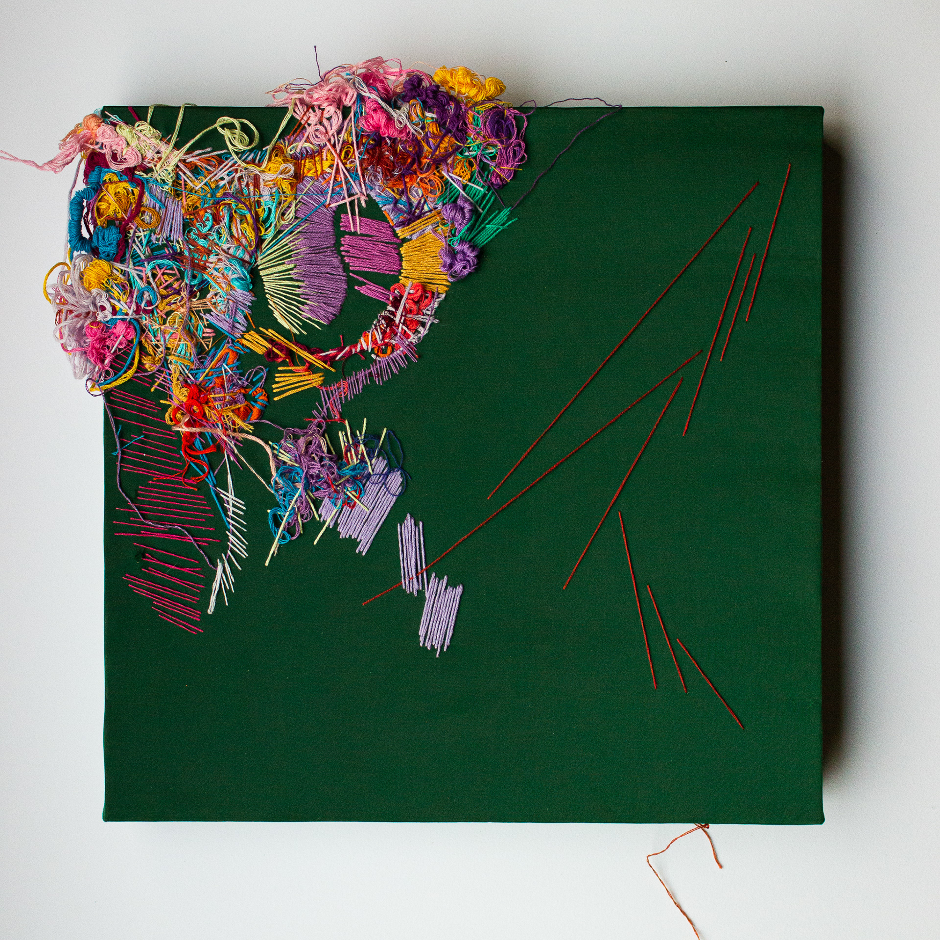 Mangled Festoon, 2020, 12 X 12"