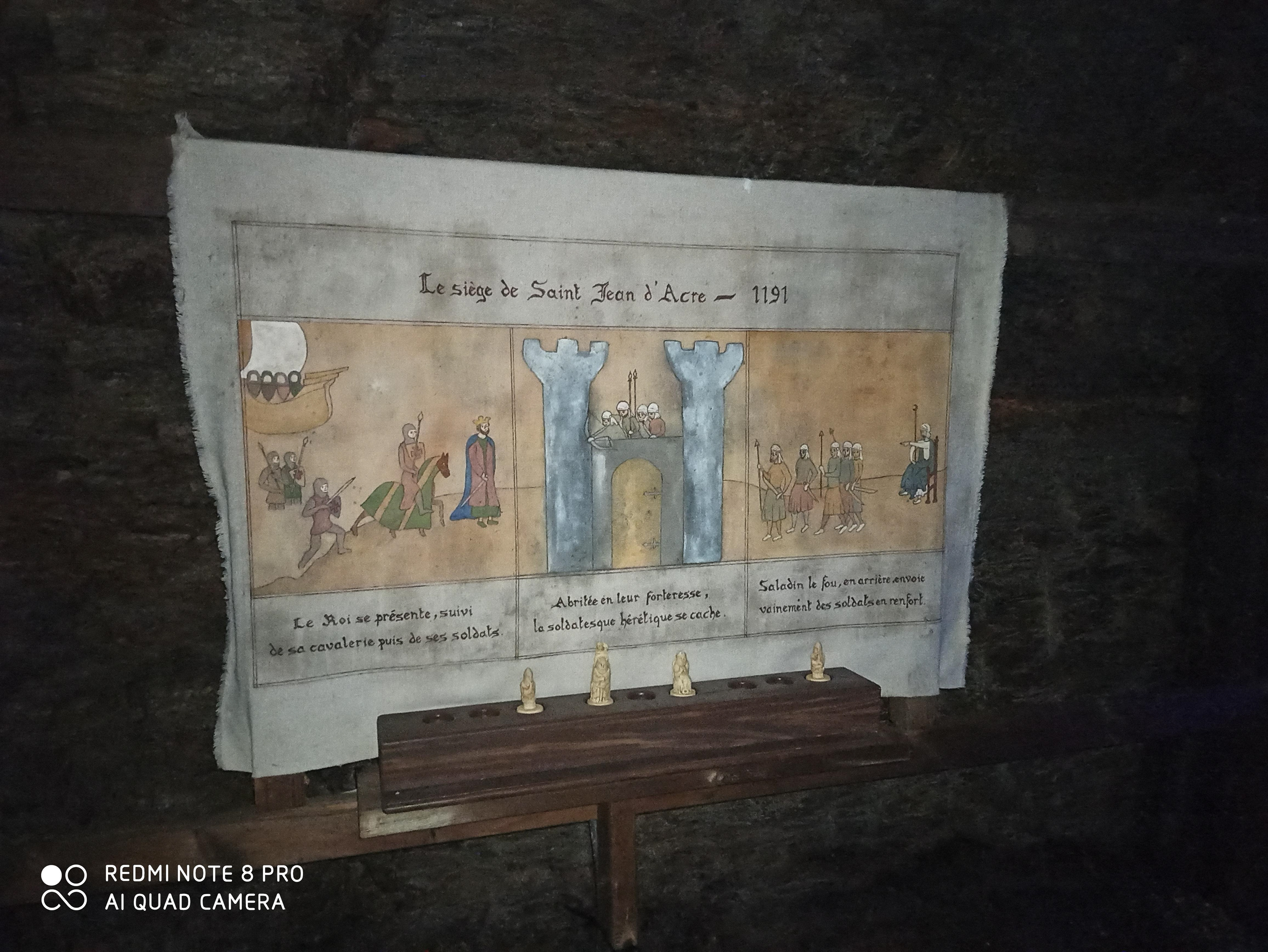 Toile peinte de style médiévale